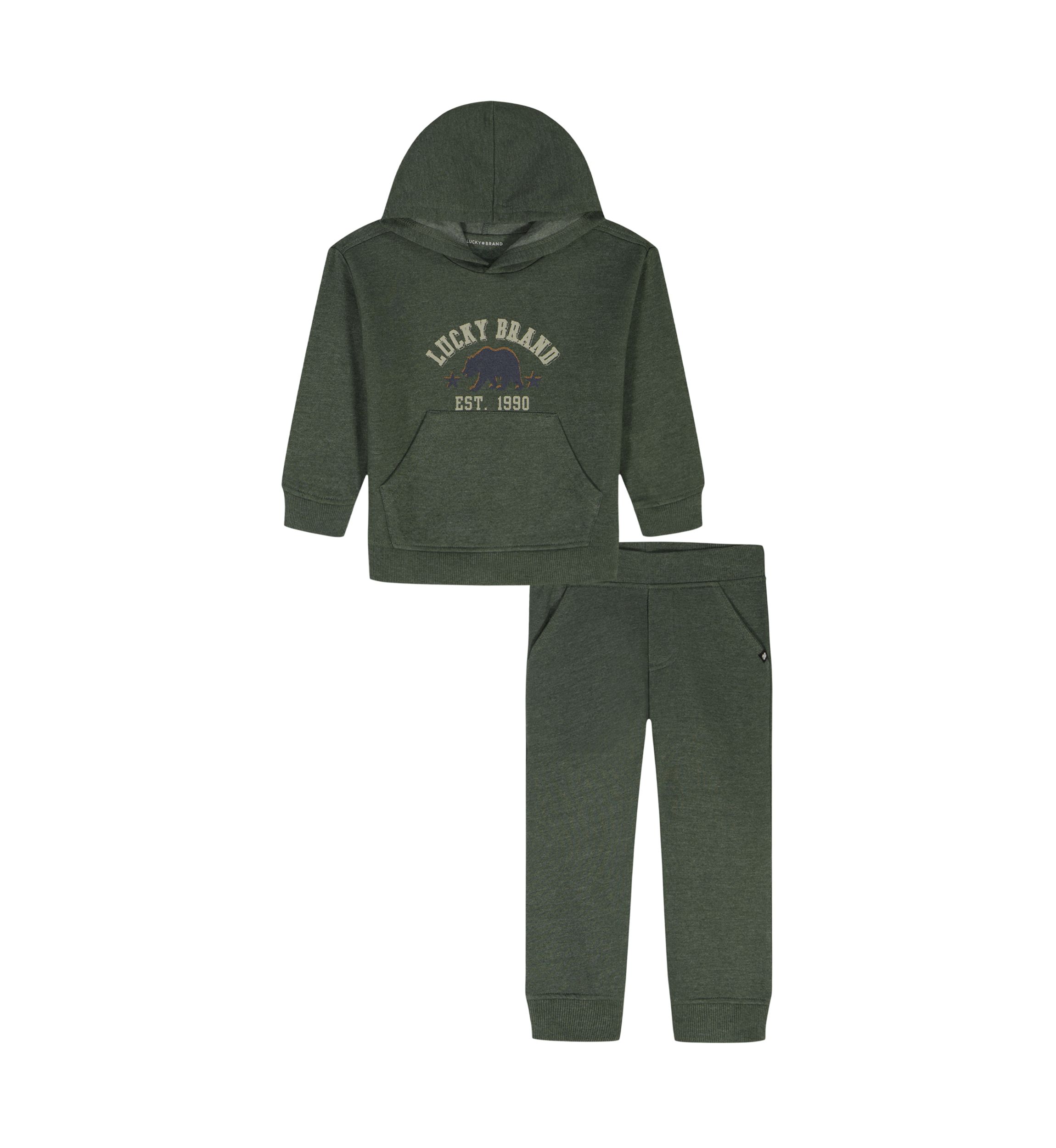 Toddler Boys Fleece Hoodie and Jogger Pants Set