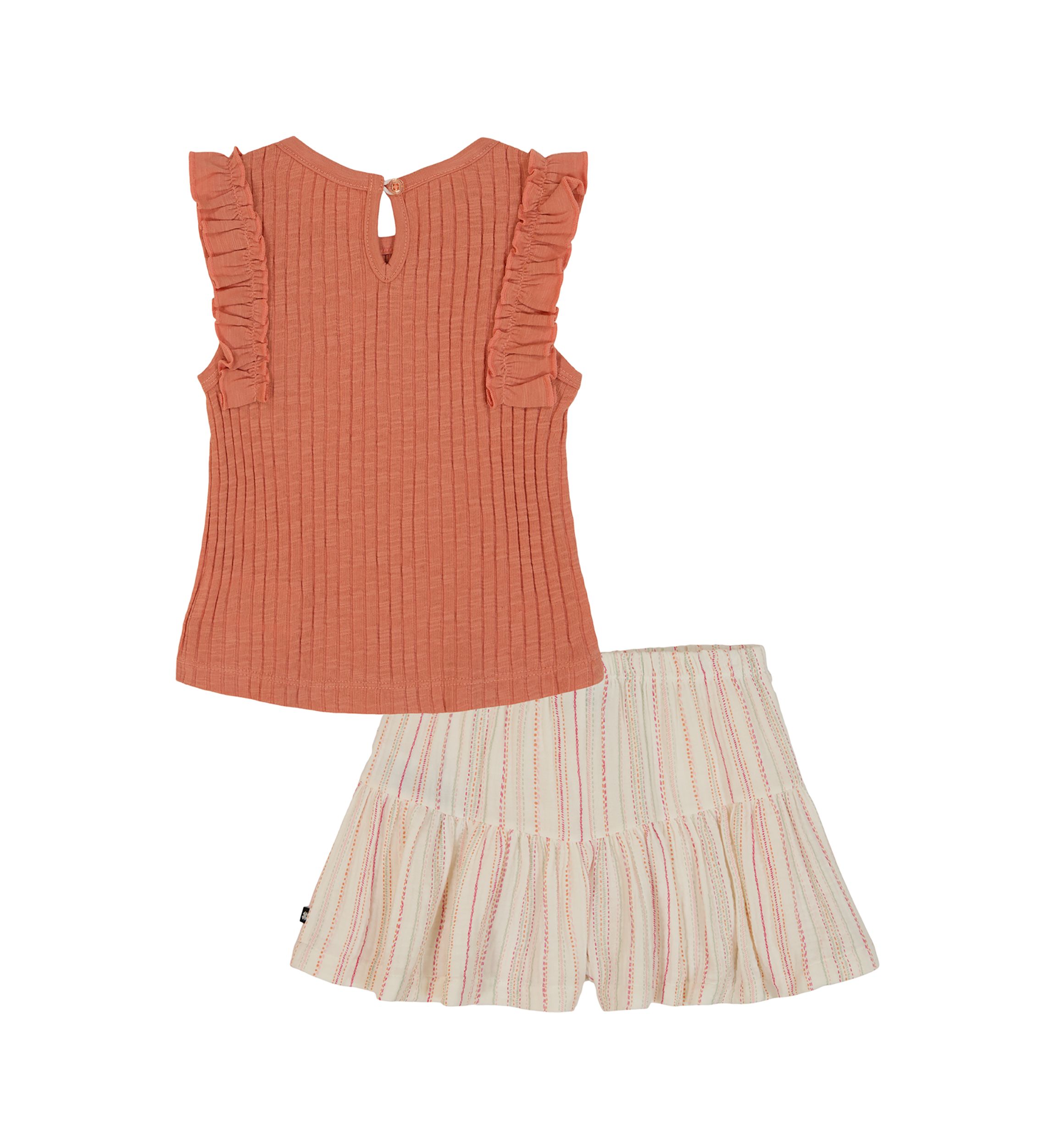 Toddler Girls Sweater Knit Top and Shorts Set