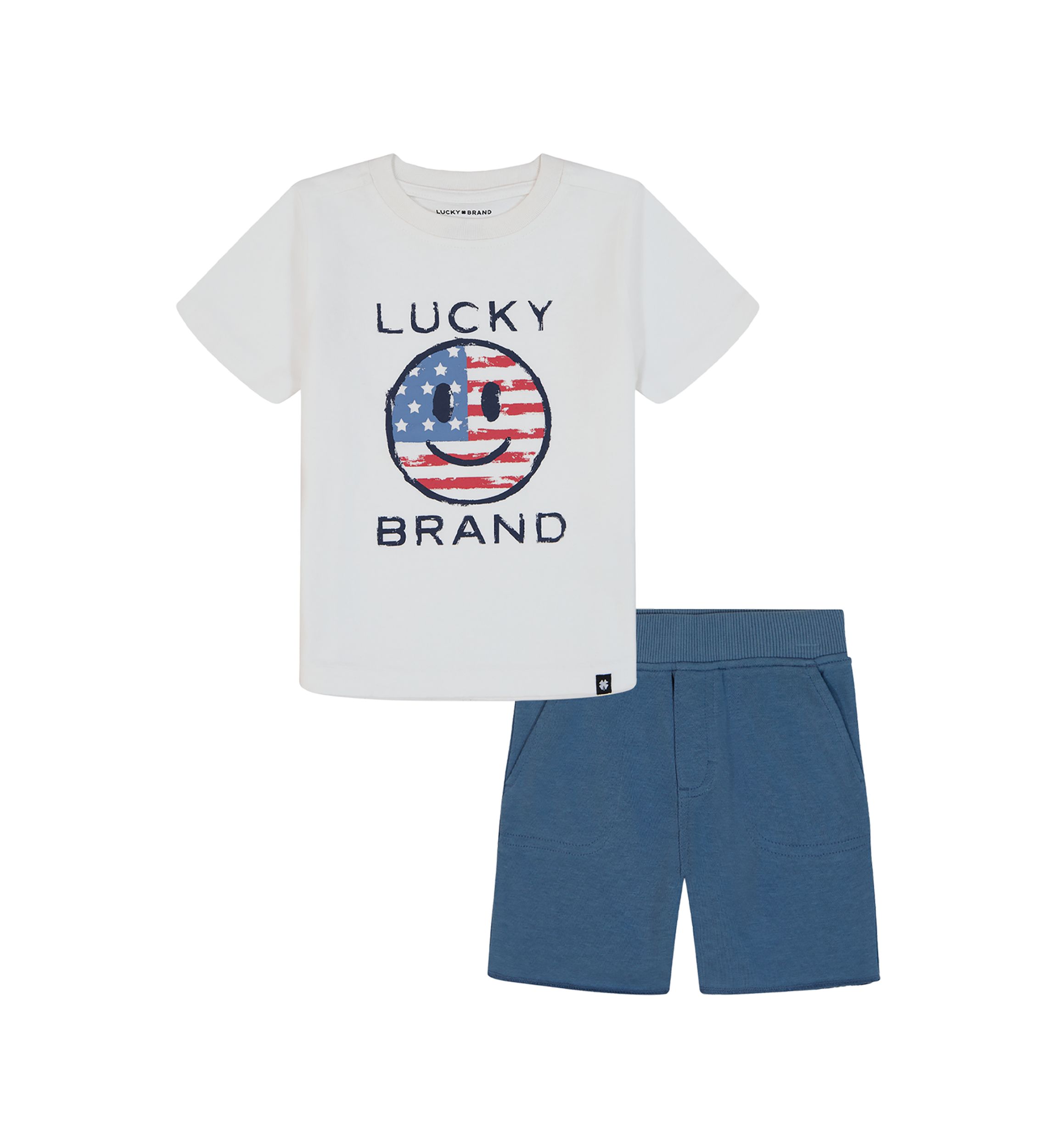 Toddler Boys Patriotic Graphic T-Shirt and Shorts Set