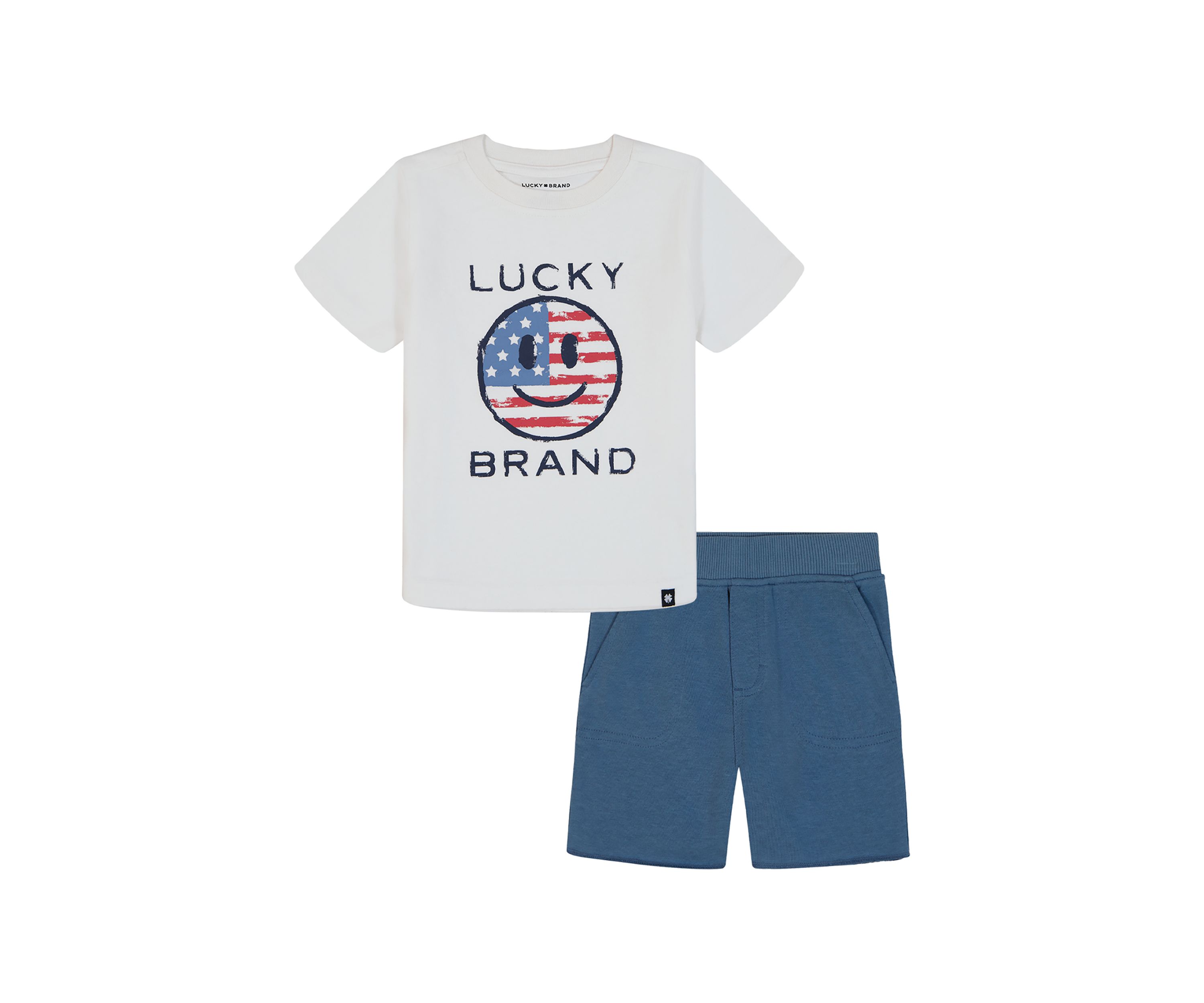 Toddler Boys Patriotic Graphic T-Shirt and Shorts Set