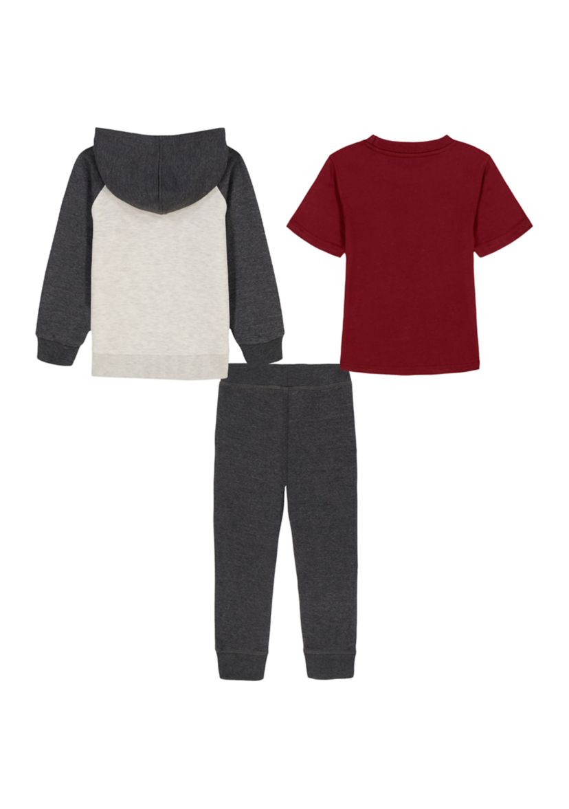 Baby Boys 3-Piece Full-Zip Jogger Set 