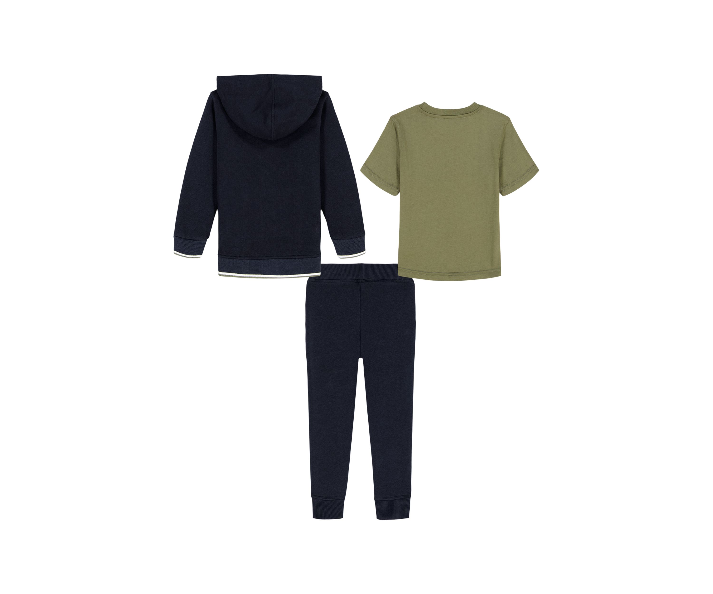 Toddler Boys 3-Piece Full-Zip Jogger Set 