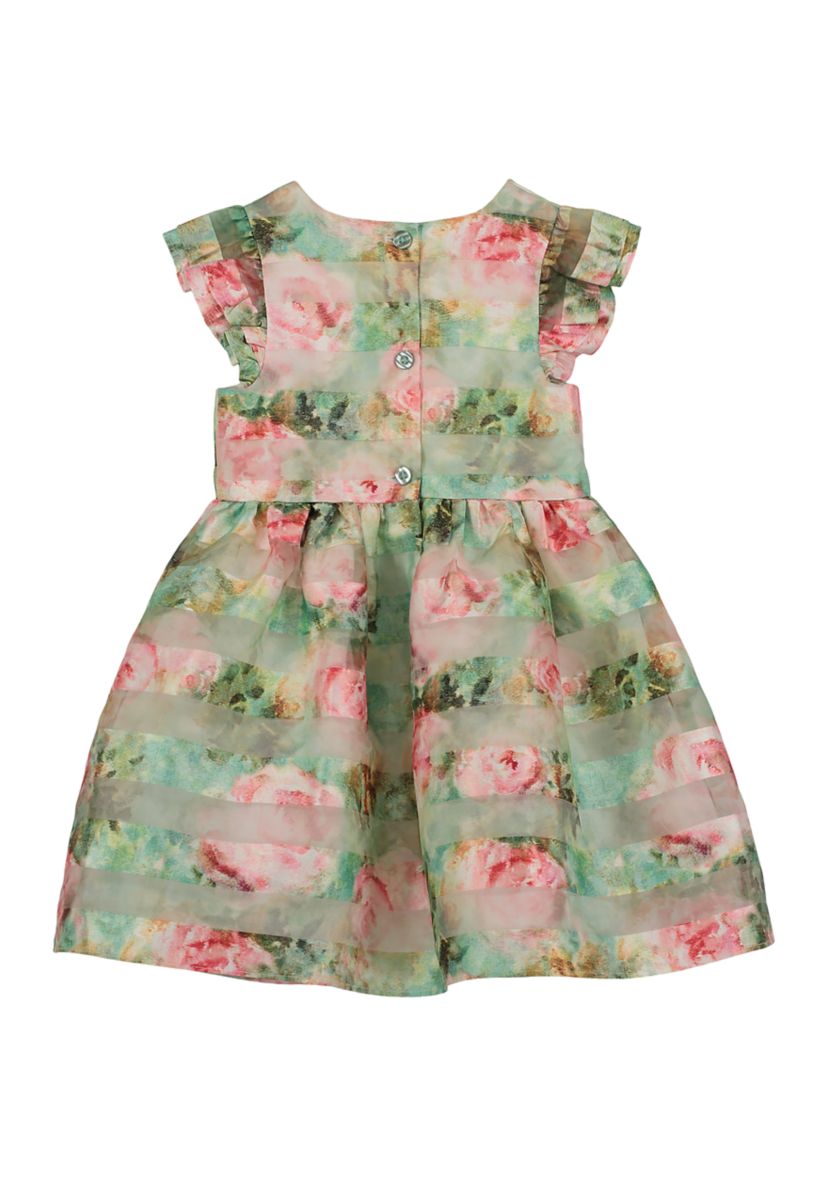 Toddler Girls Monet Shadow Stripe Dress