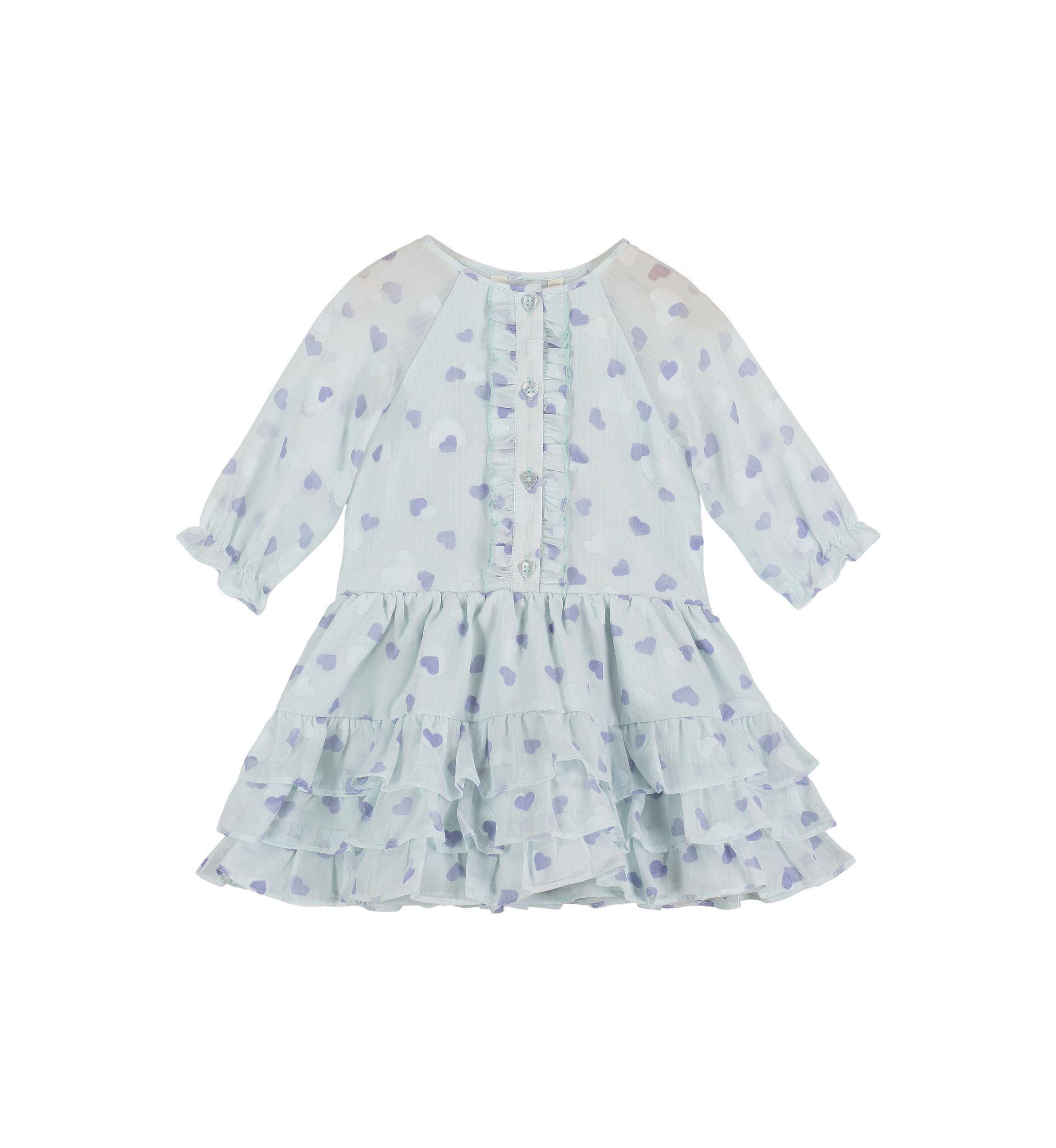Baby Girls Heart Printed Dress 