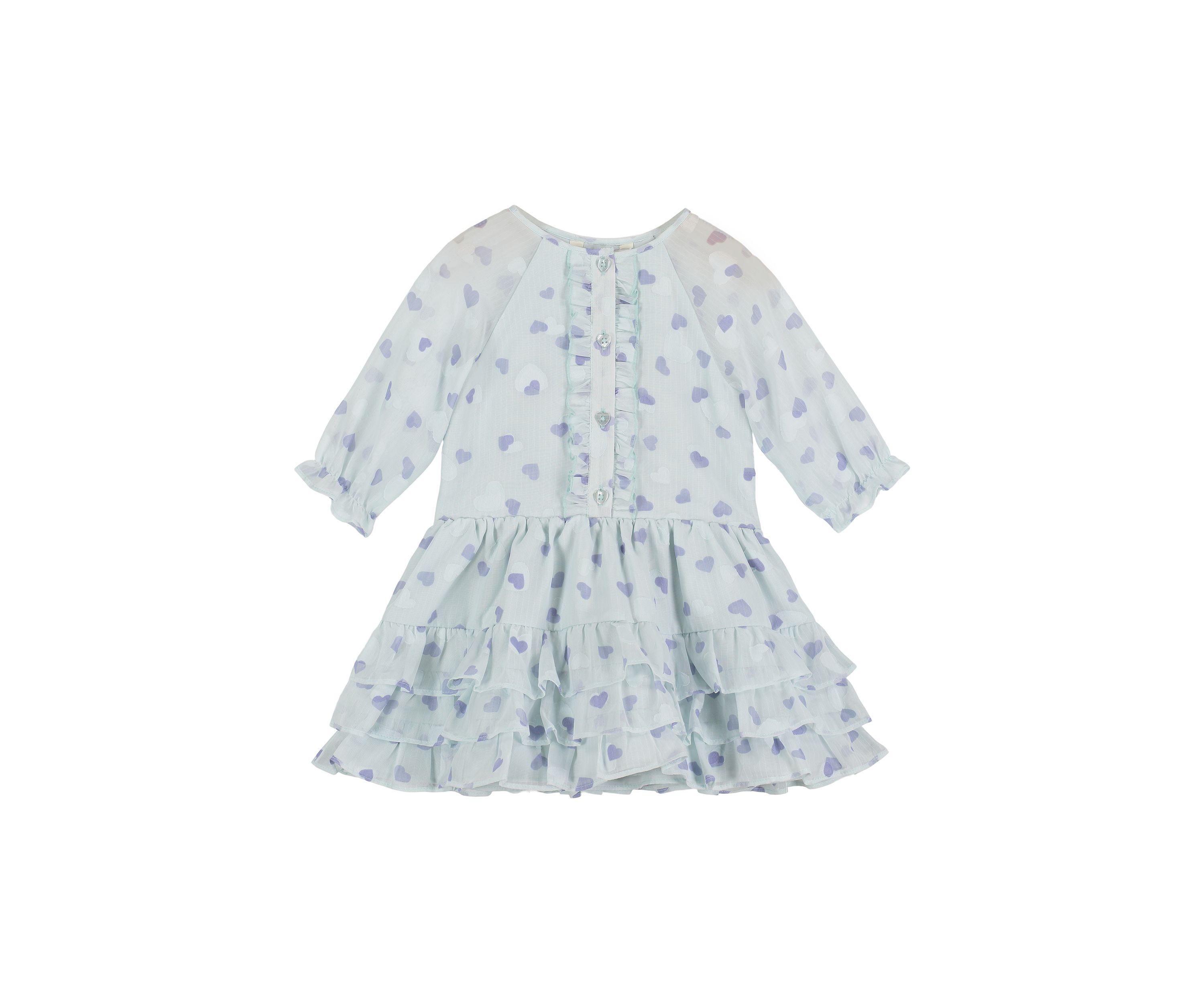 Baby Girls Heart Printed Dress 
