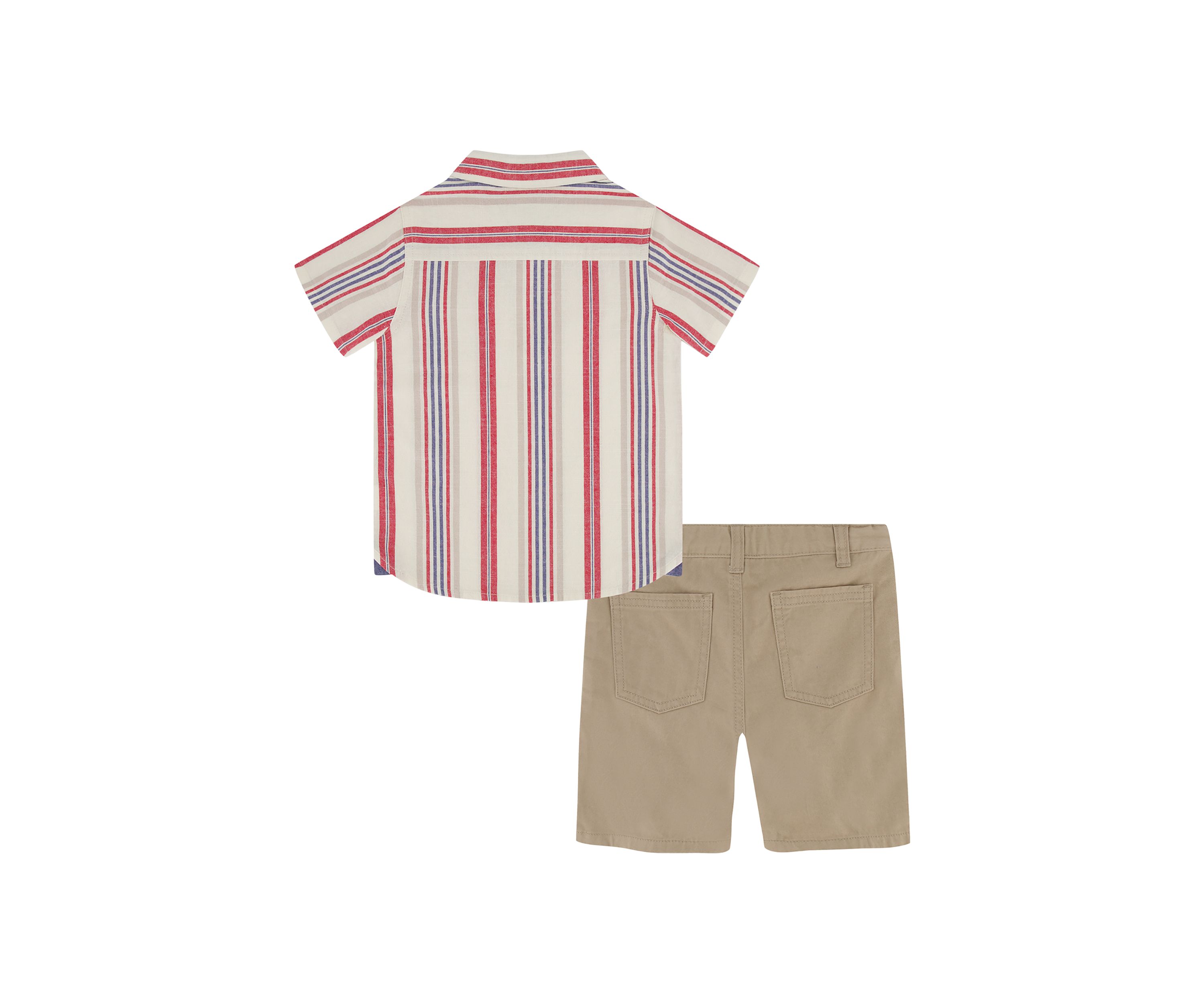 Toddler Boys Woven Shirt and Shorts Set