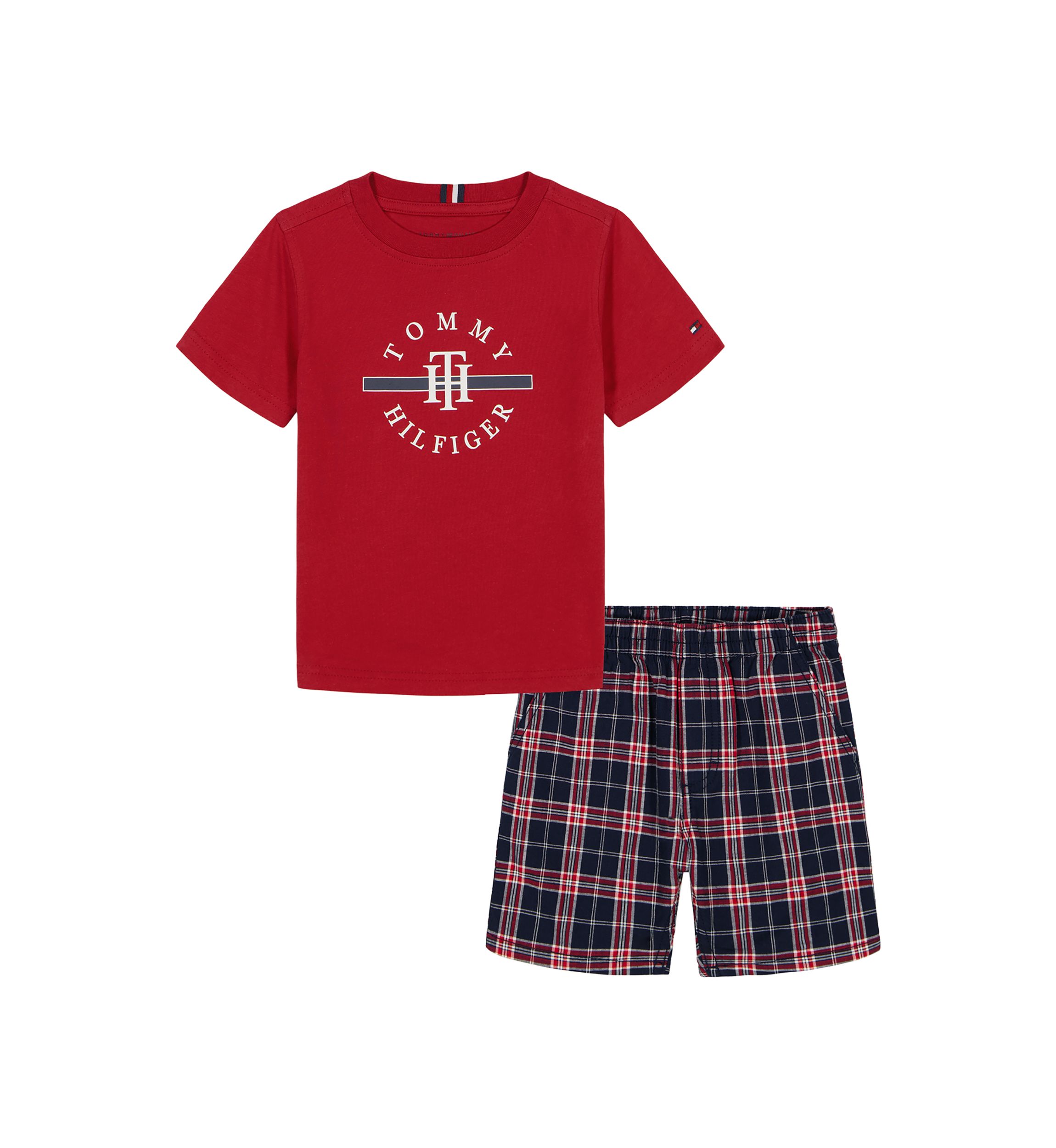 Toddler Boys Graphic T-Shirt and Printed Shorts Set