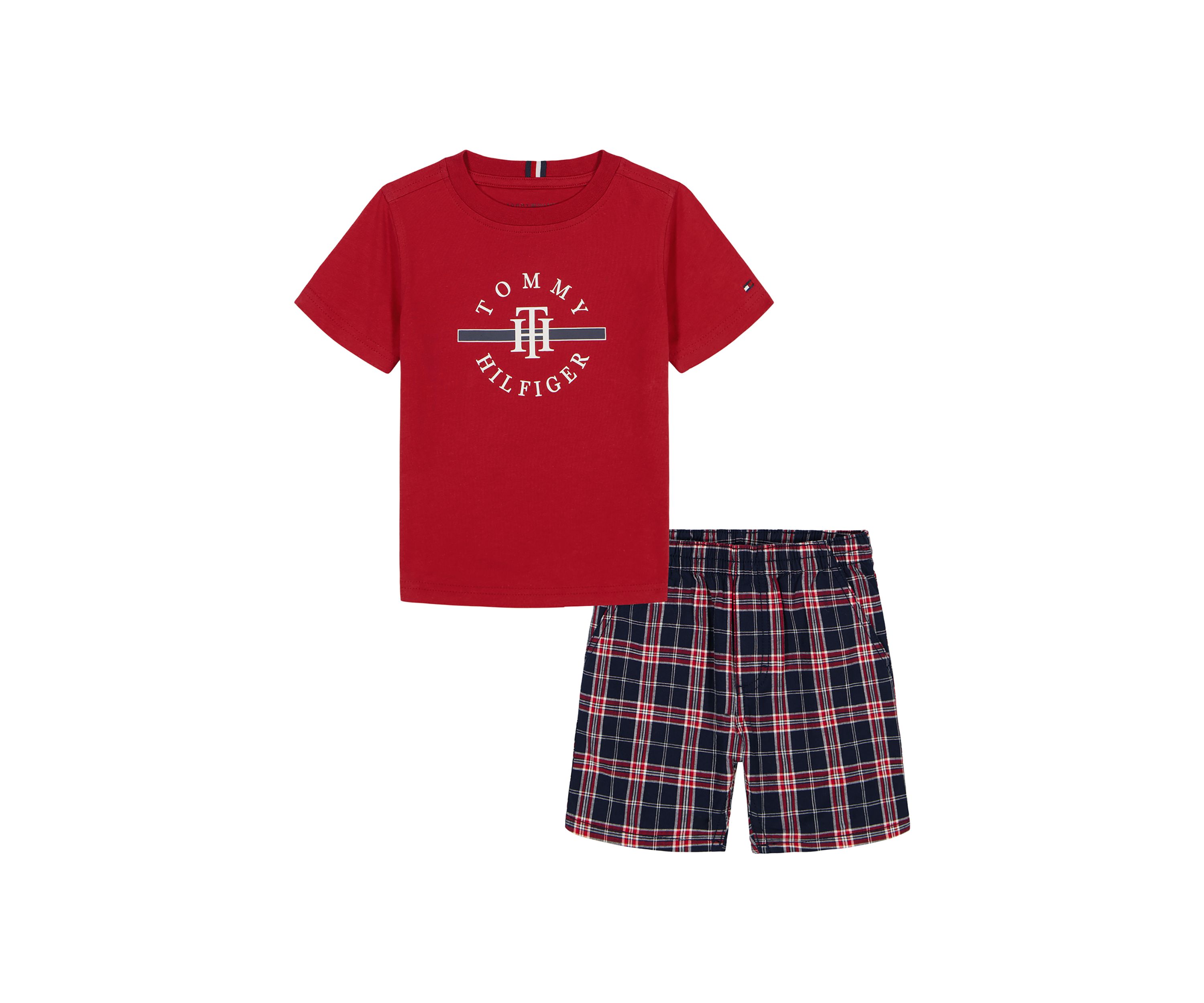Toddler Boys Graphic T-Shirt and Printed Shorts Set