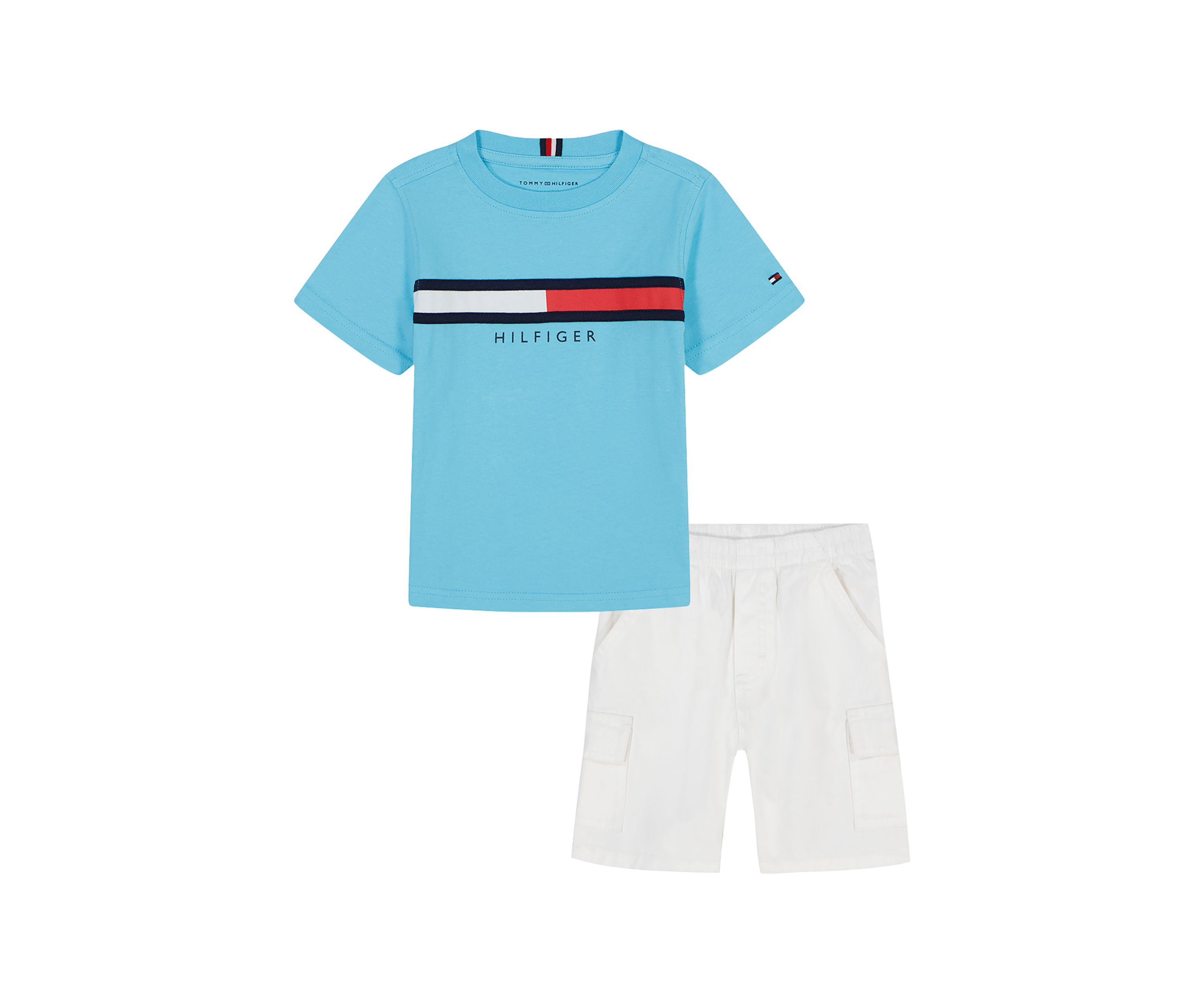 Toddler Boys Woven T-Shirt and Shorts Set