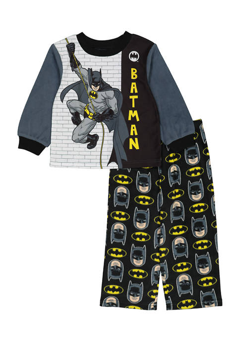AME Toddler Boys Batman Fleece Graphic Pajama Set