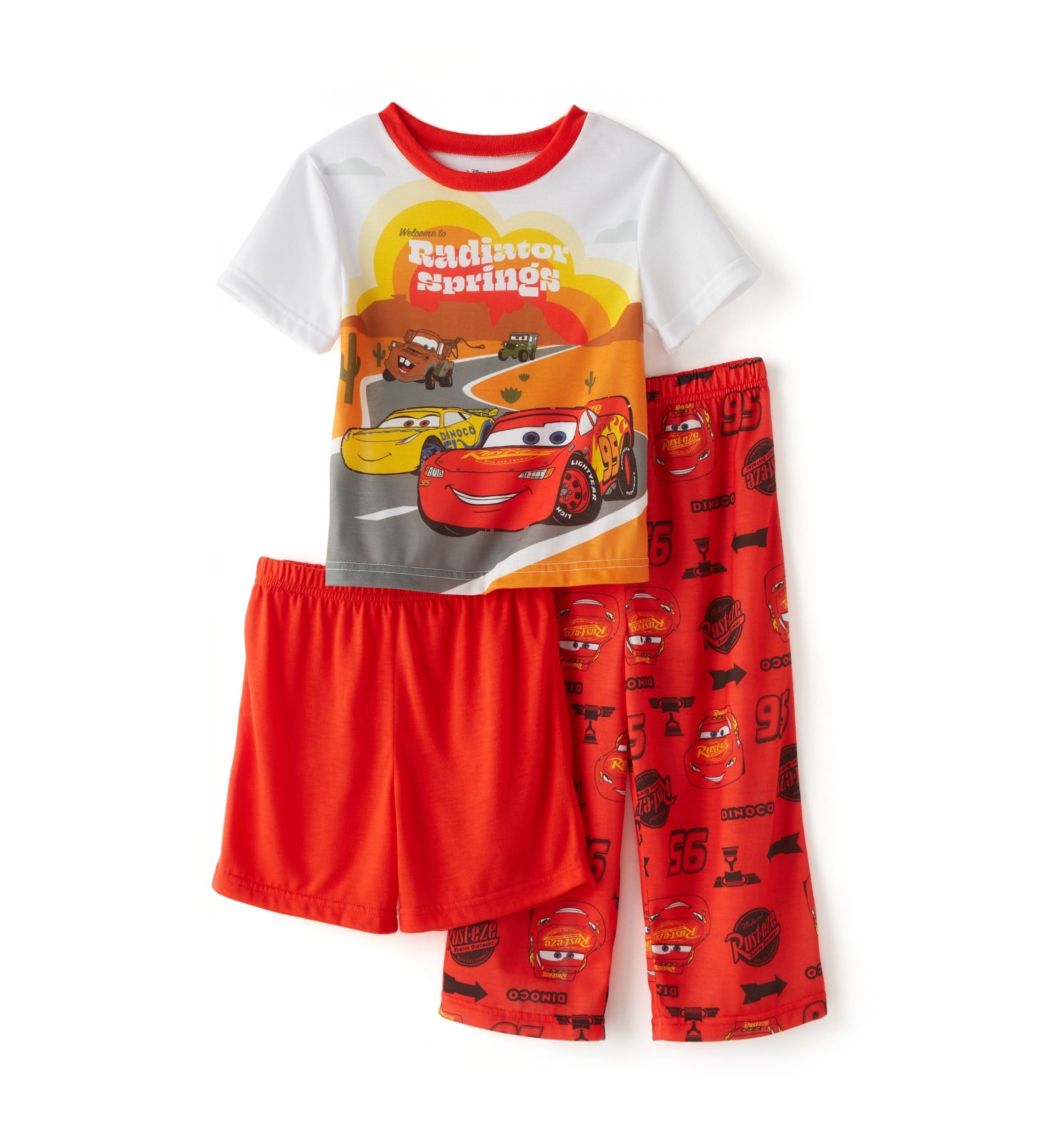Toddler Boys Car Printed Pajama Set