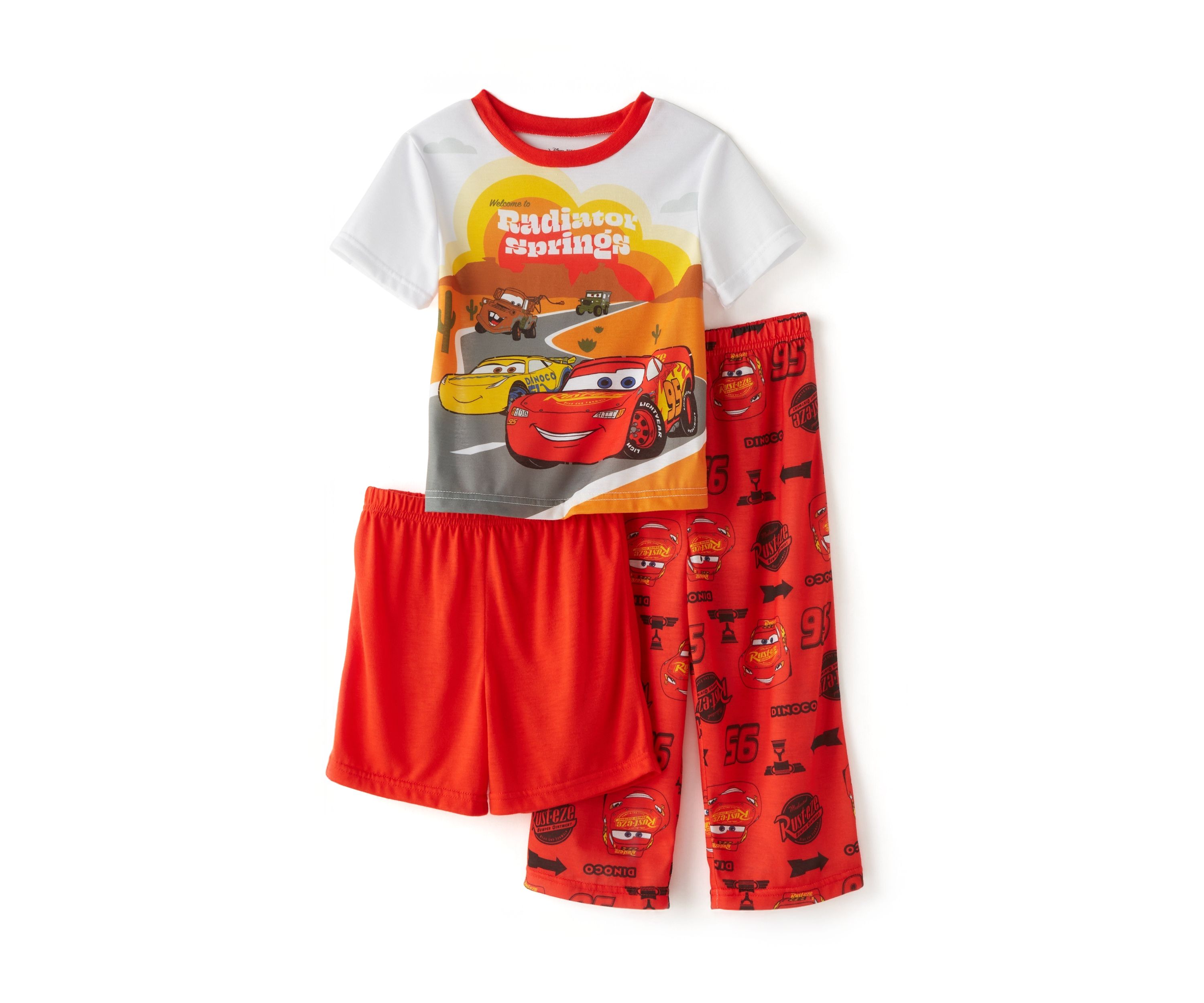Toddler Boys Car Printed Pajama Set