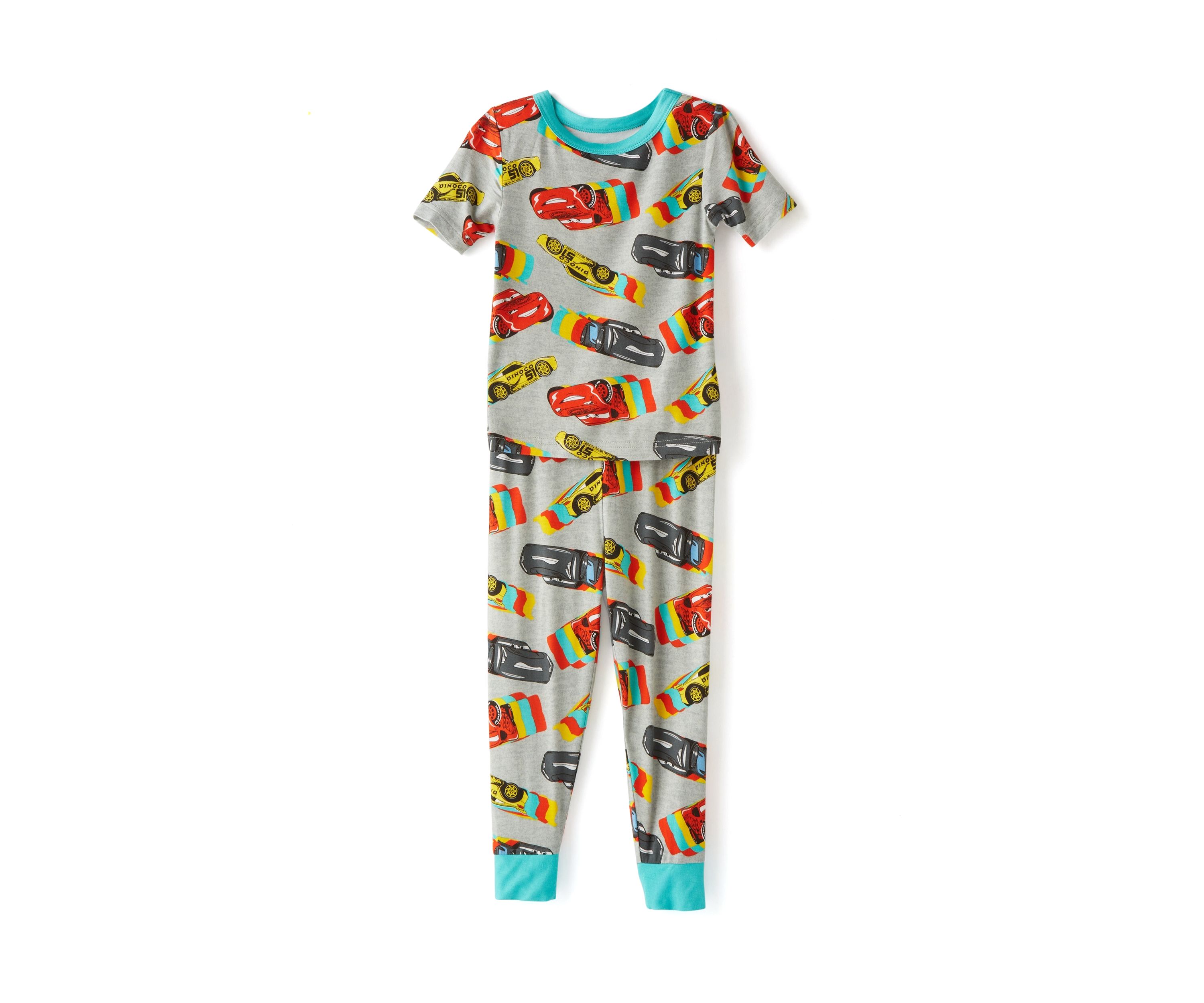 Toddler Boys Racing Cars T-Shirt and Pants Pajama Set