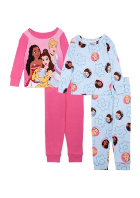 AME Kids Toddler Princess Floral Pajama Set, 2T