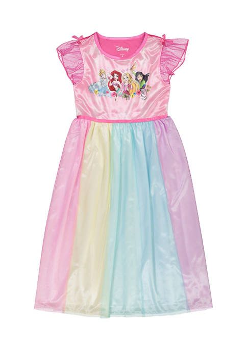 AME Toddler Girls Multi Princess Nightgown