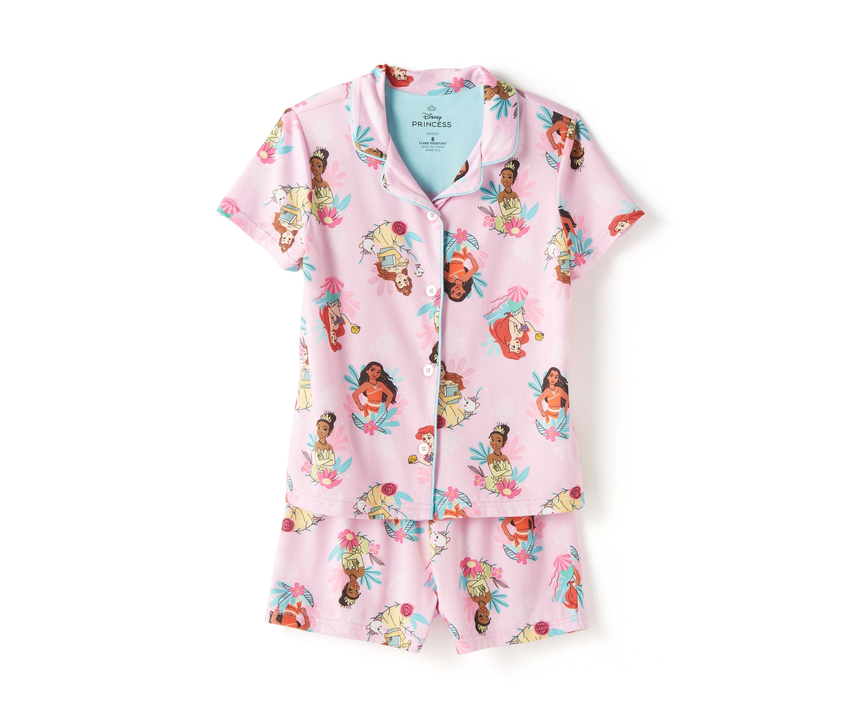Toddler Girls Royal Vacation Printed Pajama Set