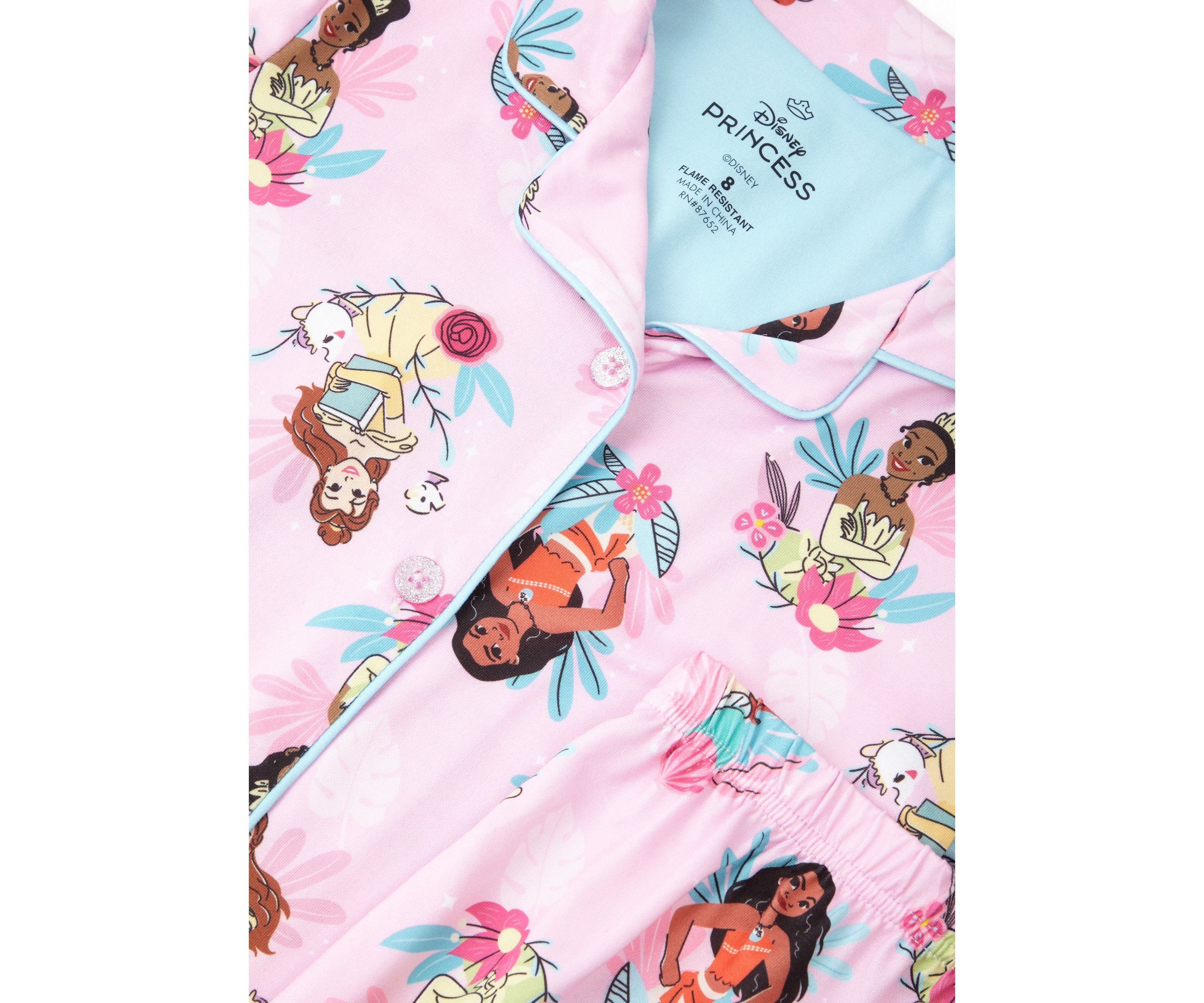 Toddler Girls Royal Vacation Printed Pajama Set