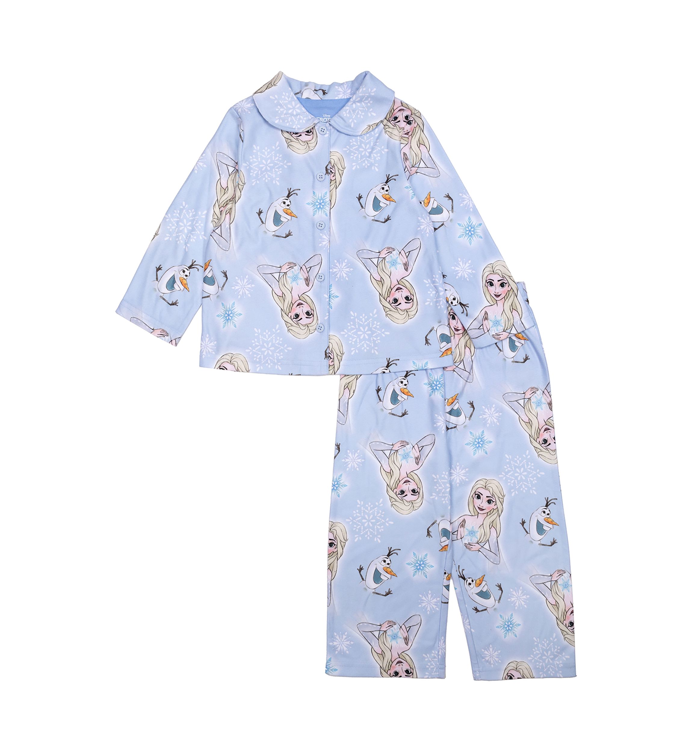 Toddler Girls Frozen Winter Printed Pajama Set