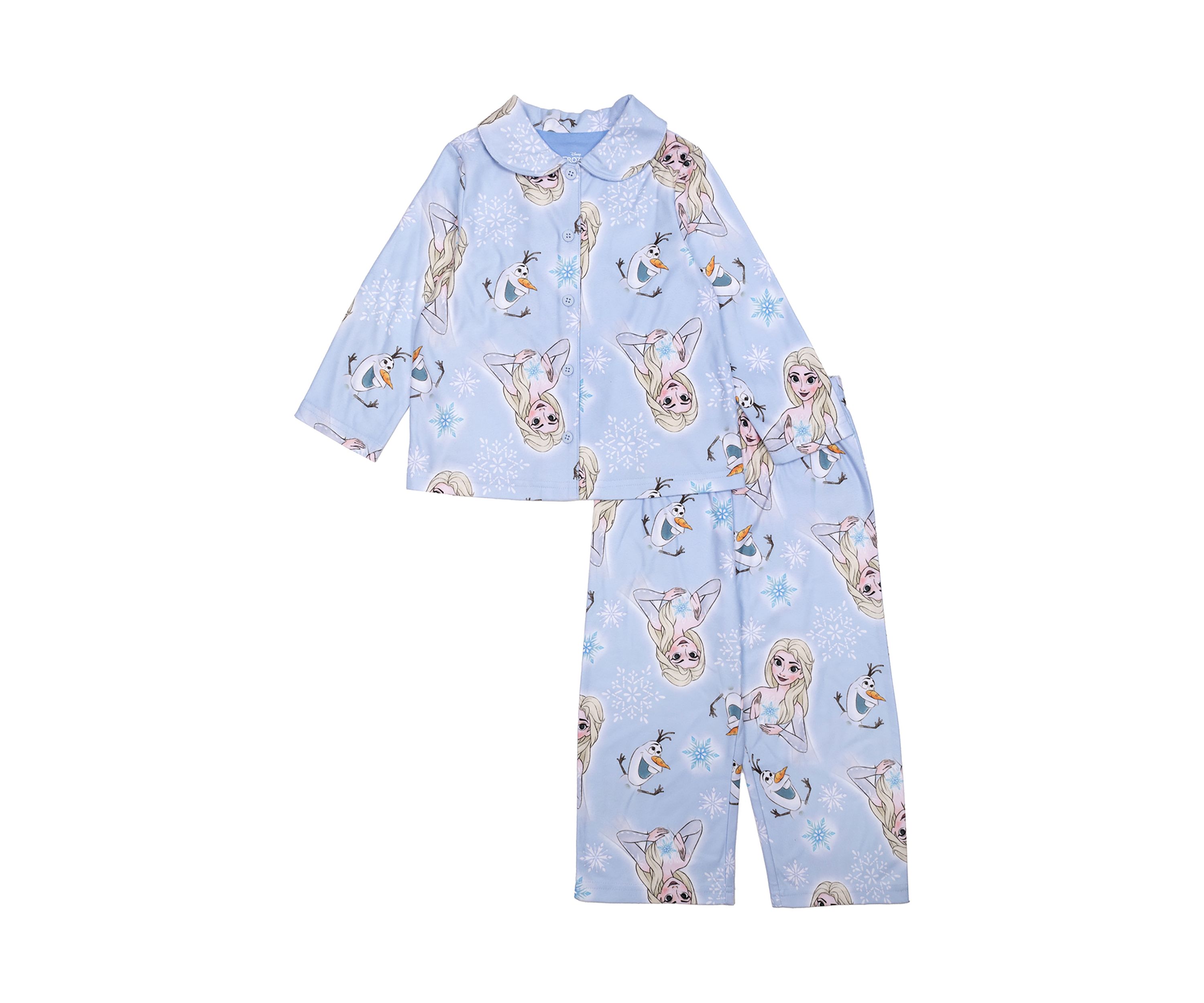 Toddler Girls Frozen Winter Printed Pajama Set