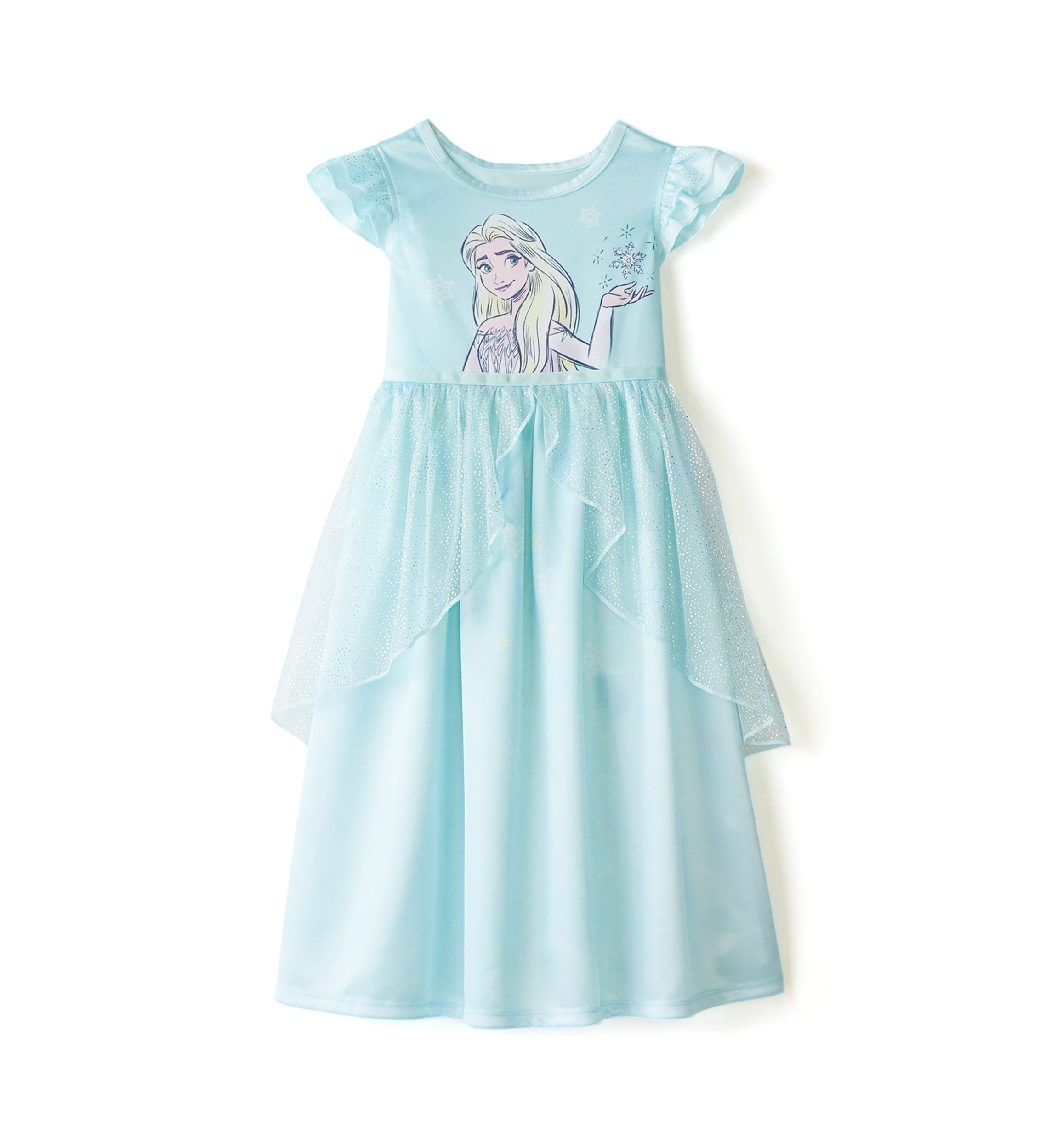 Toddler Girls Elegant Elsa Nightgown