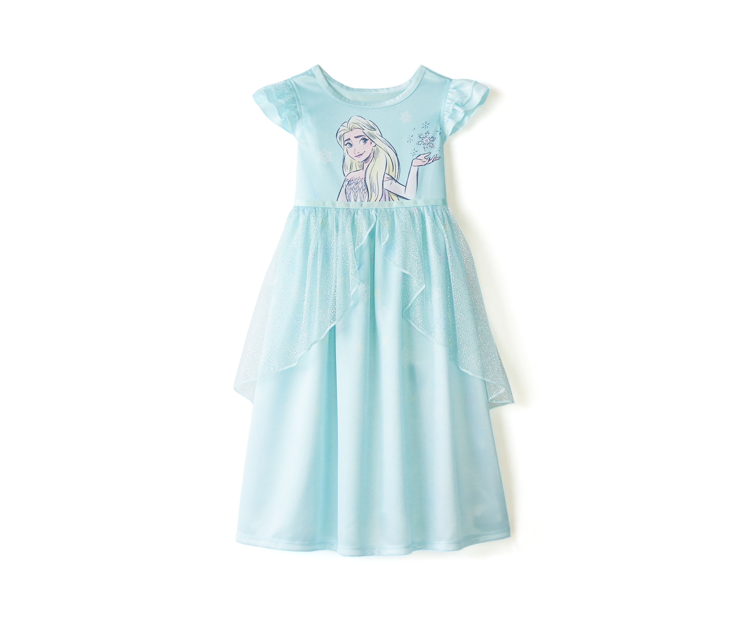 Toddler Girls Elegant Elsa Nightgown