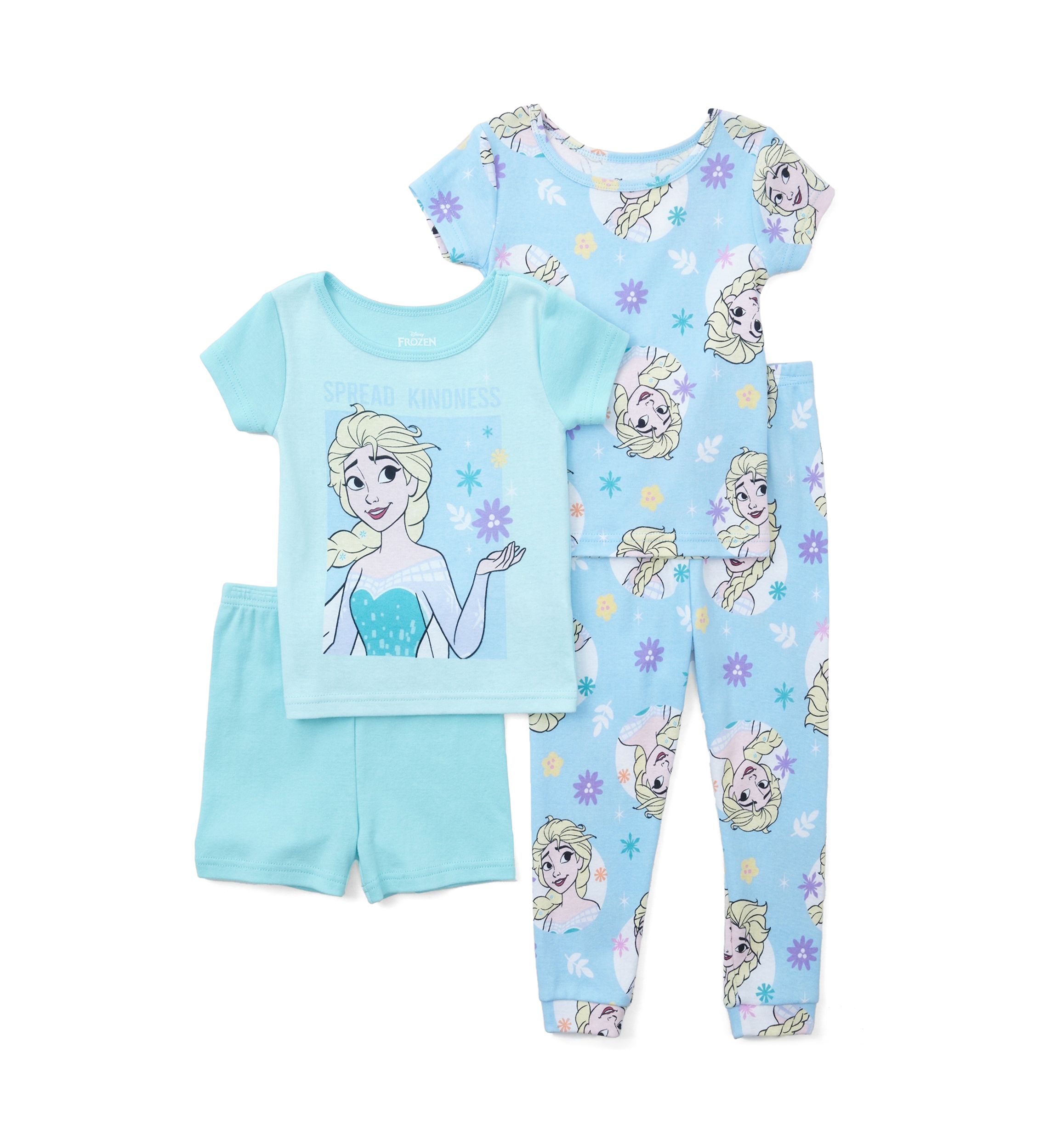Toddler Girls Frozen Kindness 4-Piece Pajama Set 
