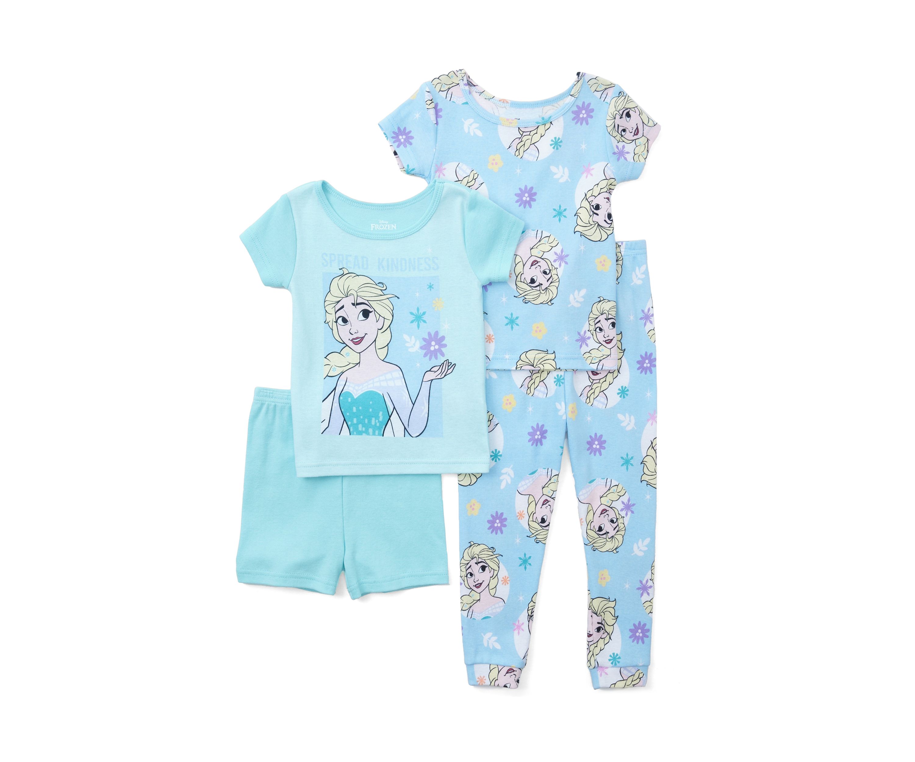 Toddler Girls Frozen Kindness 4-Piece Pajama Set 