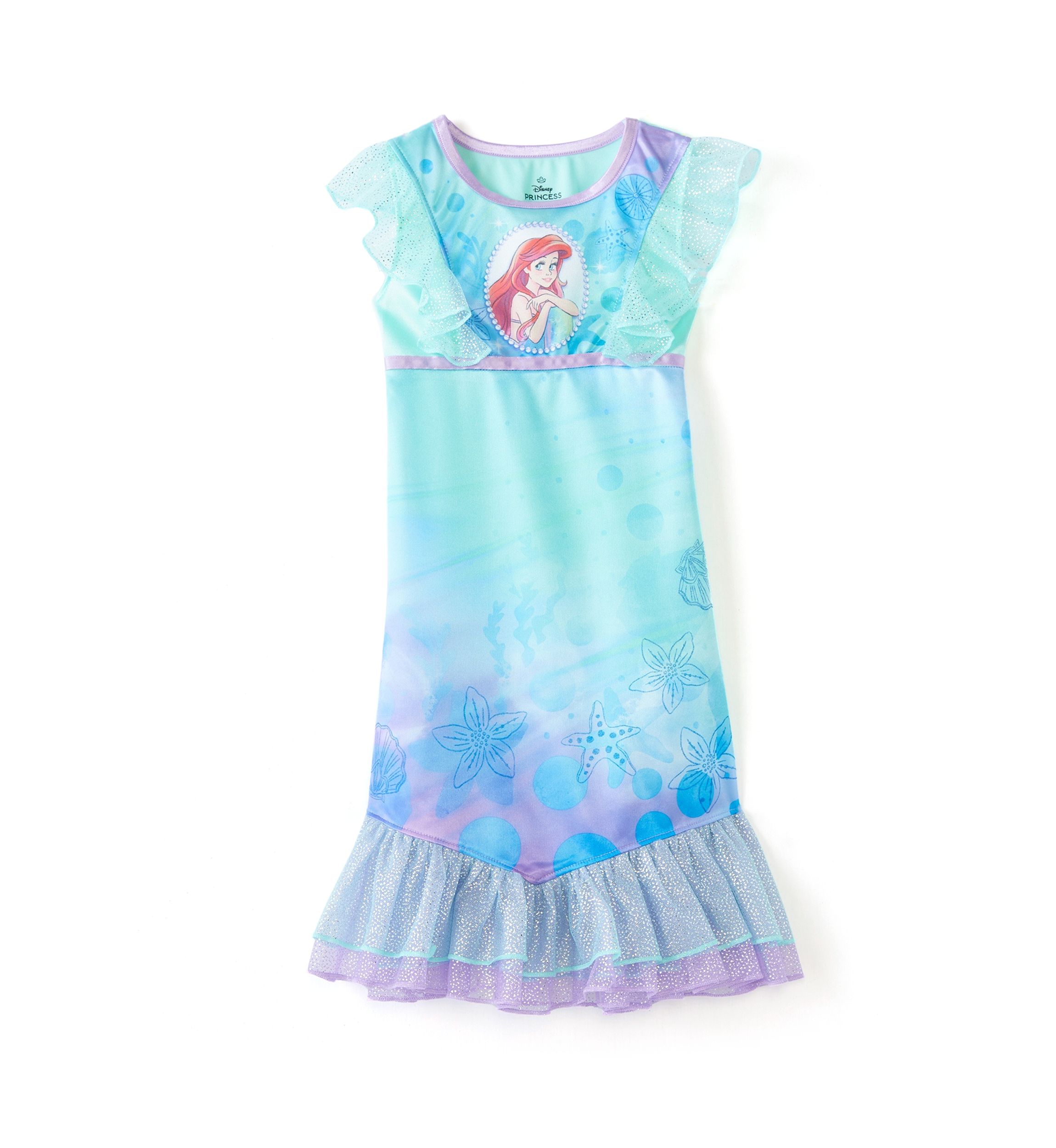 Toddler Girls Watercolor Ariel Nightgown