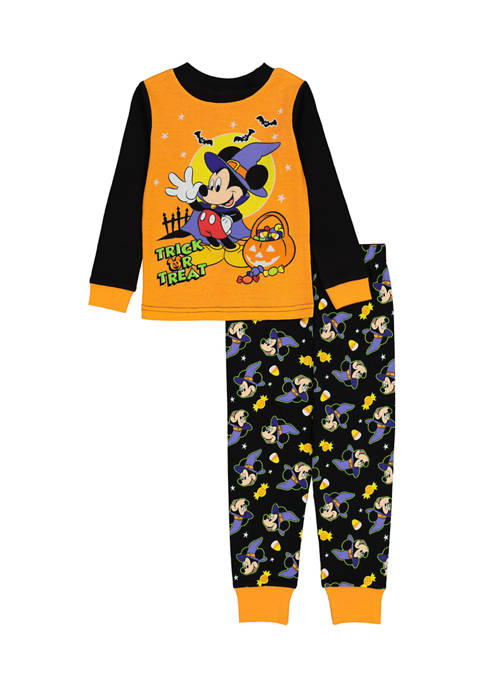 AME Toddler Boys Halloween Mickey 2-Piece Pajama Set