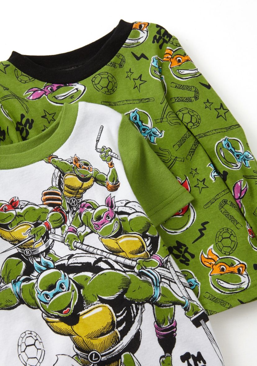 Toddler Boys 4-Piece TMNT Pajama Set 