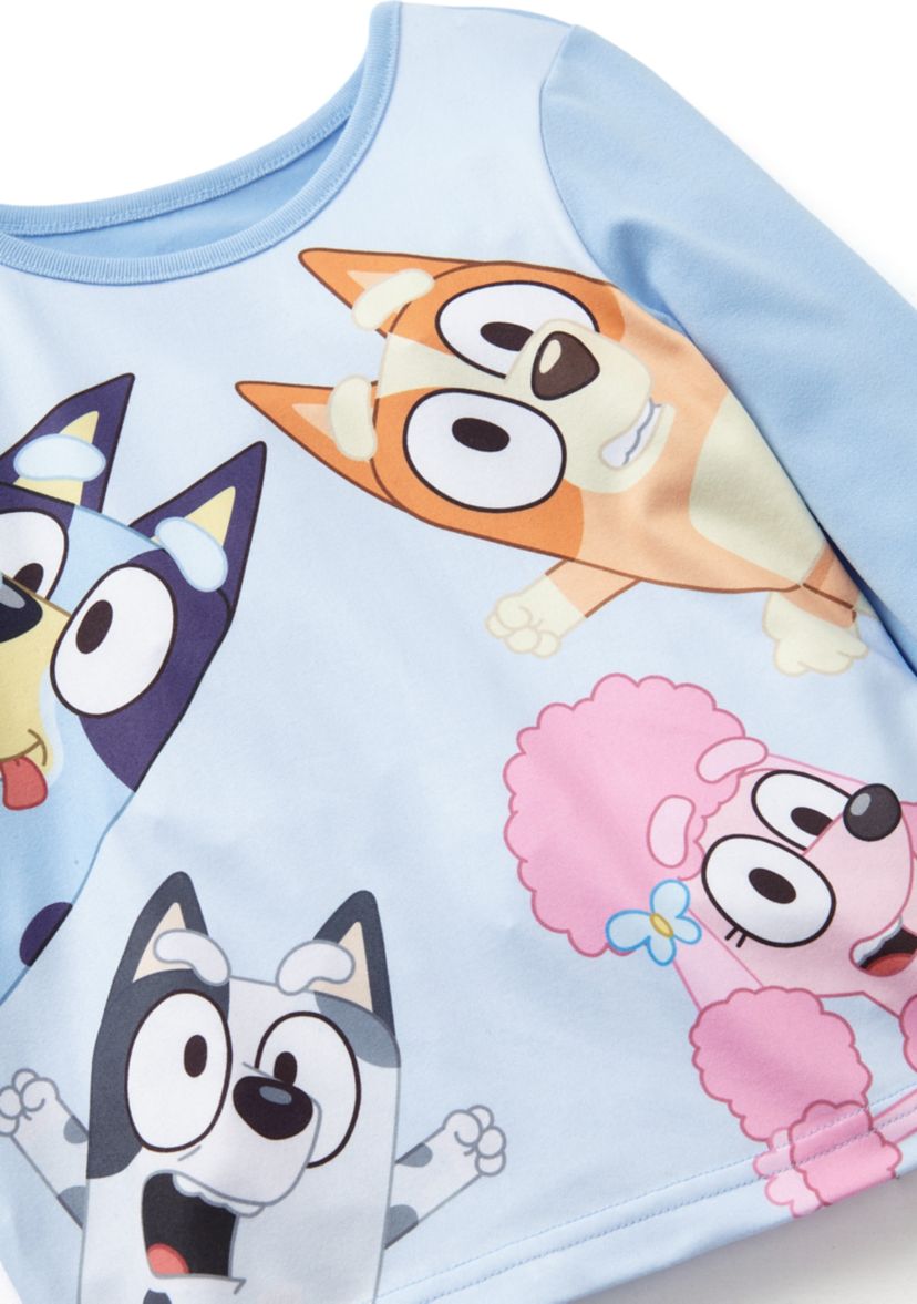 Toddler Girls Gathering Printed Pajama Set