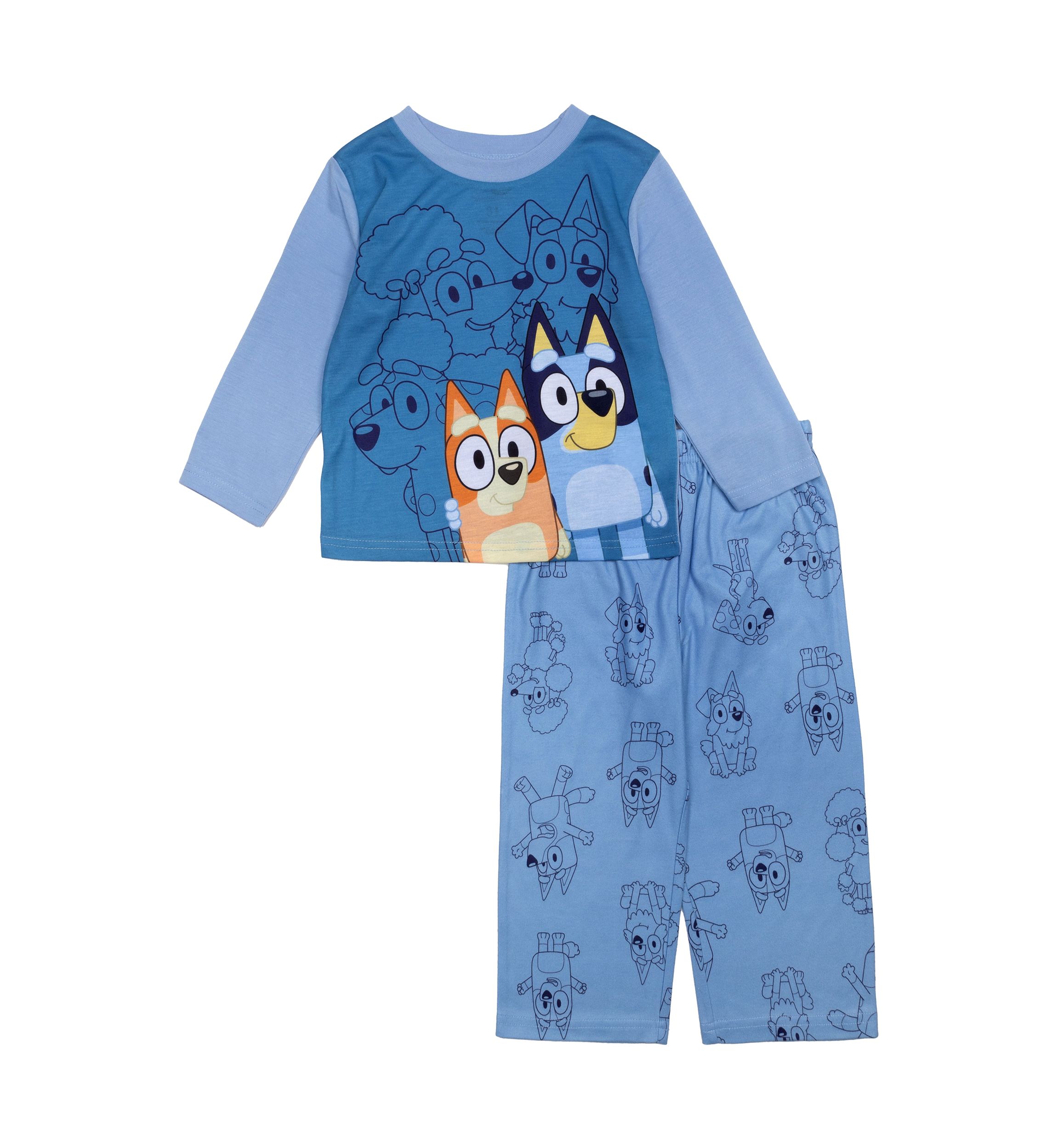 Toddler Boys Bingo Friends Printed Pajama Set