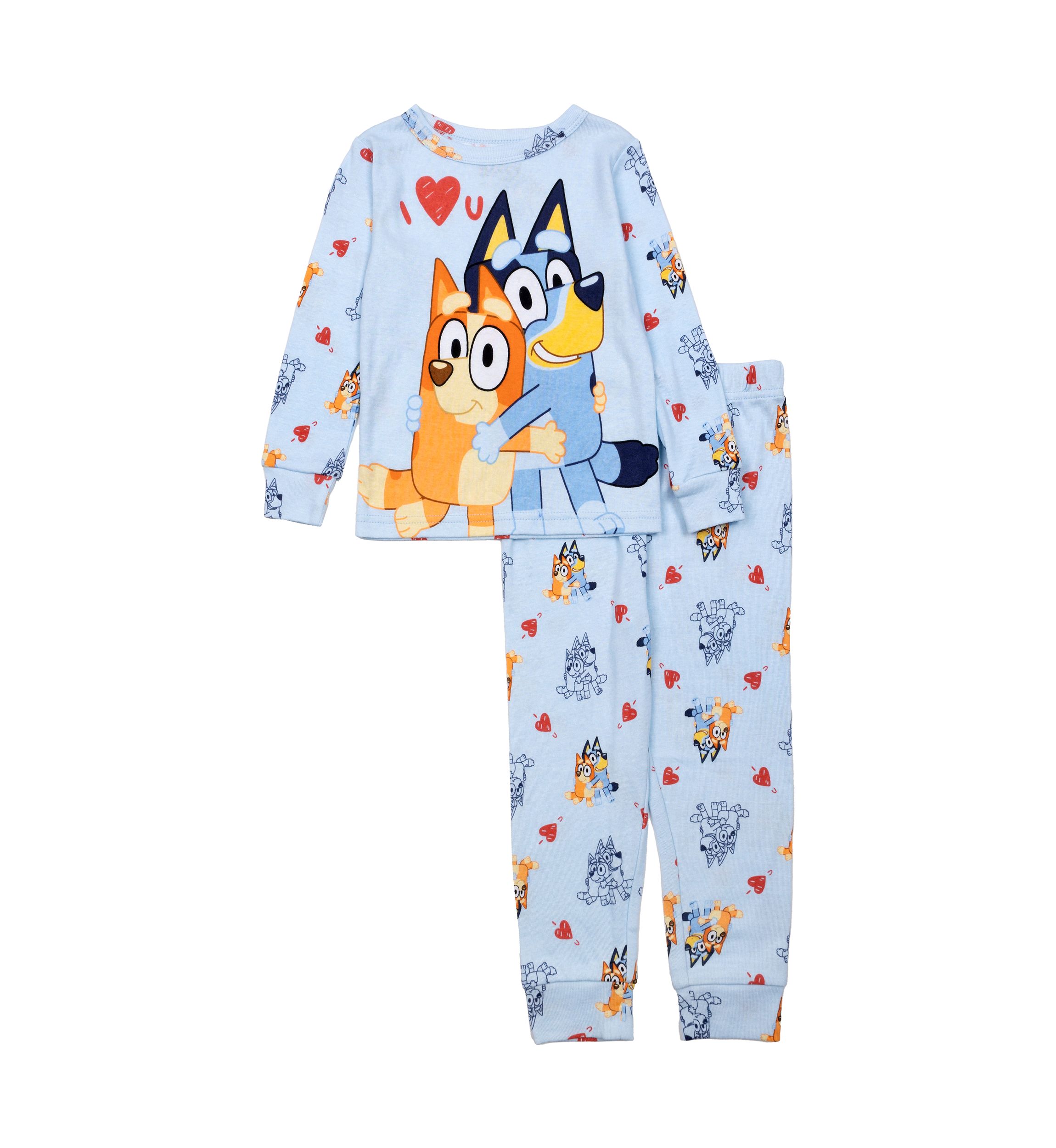Toddler Boys Bluey Printed Pajama Set