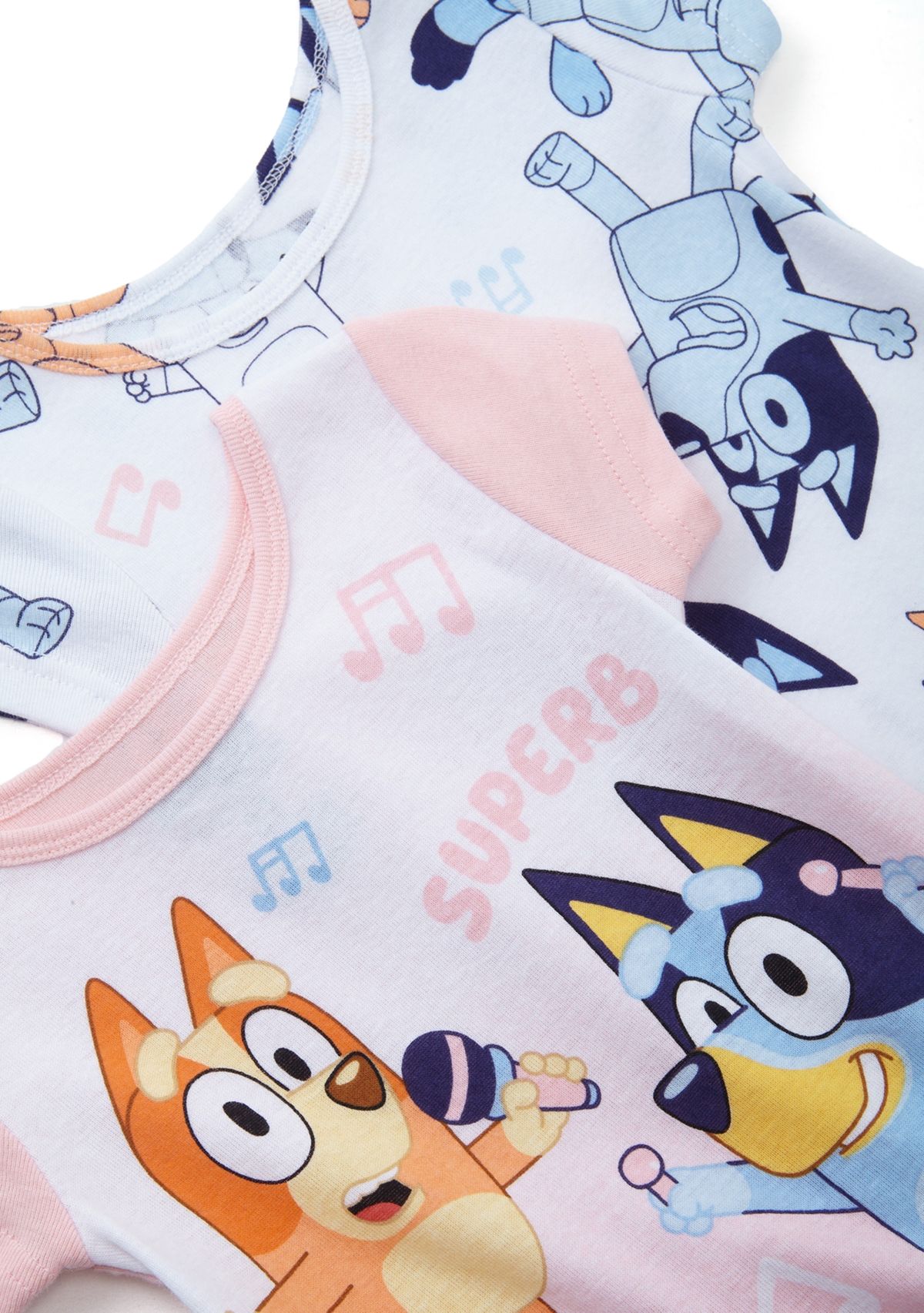 Toddler Girls Bluey Jumping Fun 4-Piece Pajama Set 