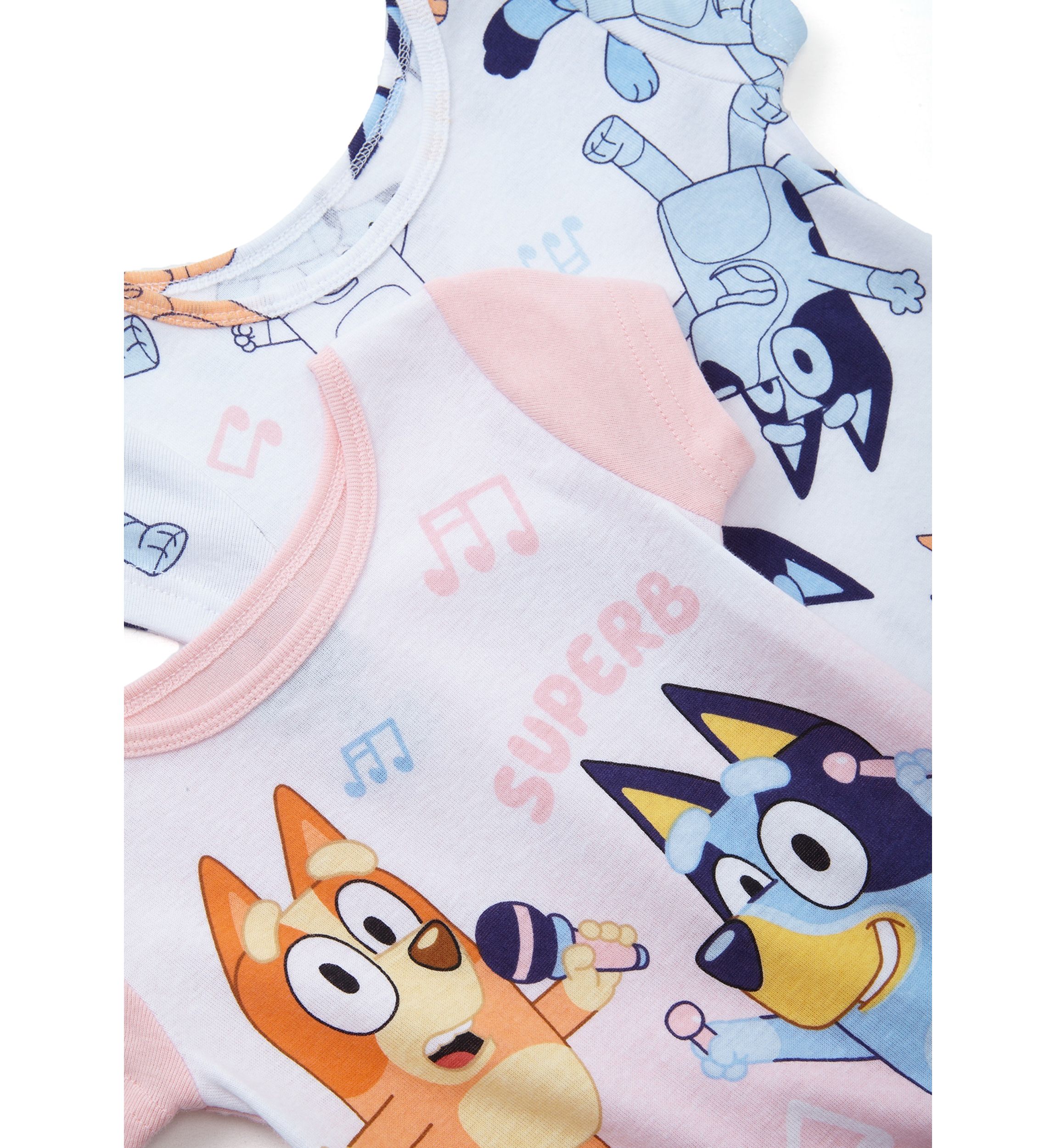 Toddler Girls Bluey Jumping Fun 4-Piece Pajama Set 