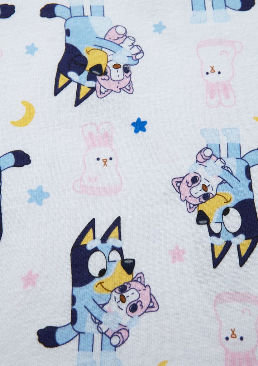 Toddler Girls Night Night Bluey Pajamas 