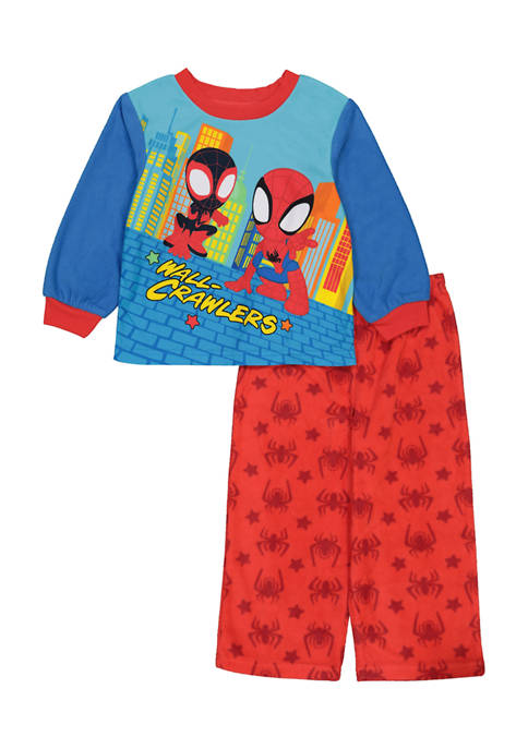 AME Toddler Boys Spiderman Graphic Fleece 2 Piece