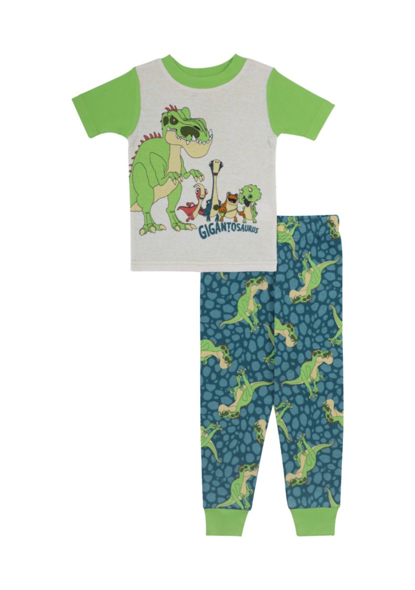 Toddler Boys Dinosaur Printed Pajama Set