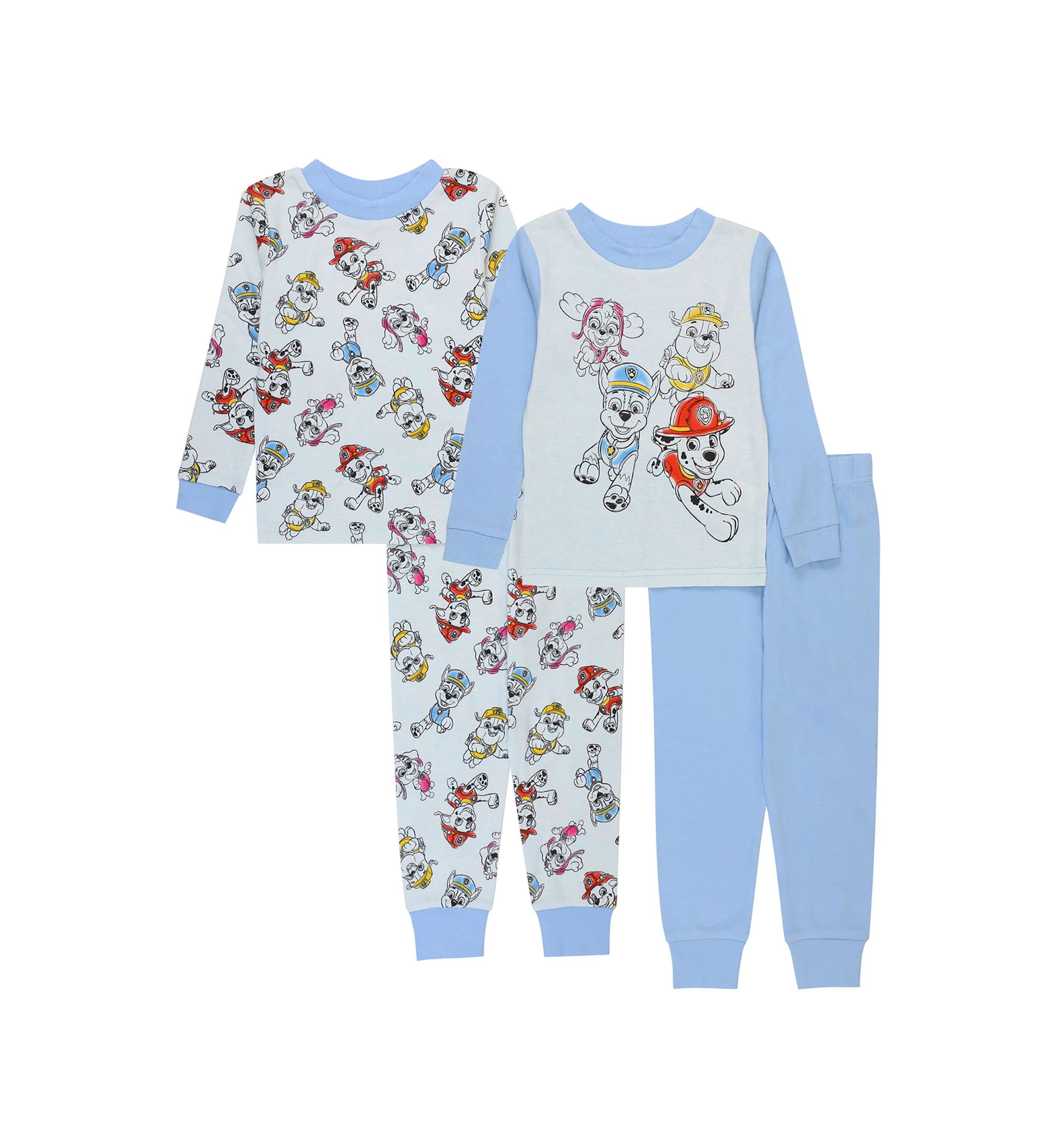 Toddler Boys 4 Piece Pajama Set