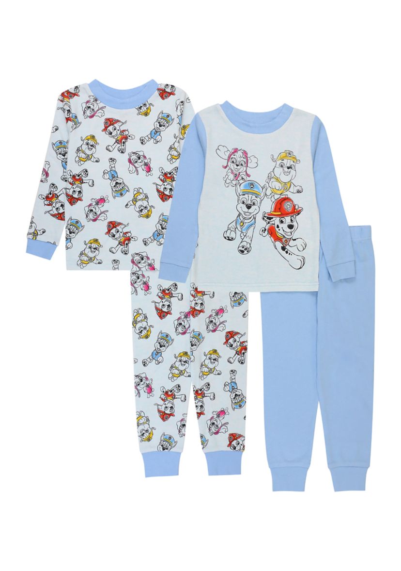 Toddler Boys 4 Piece Pajama Set