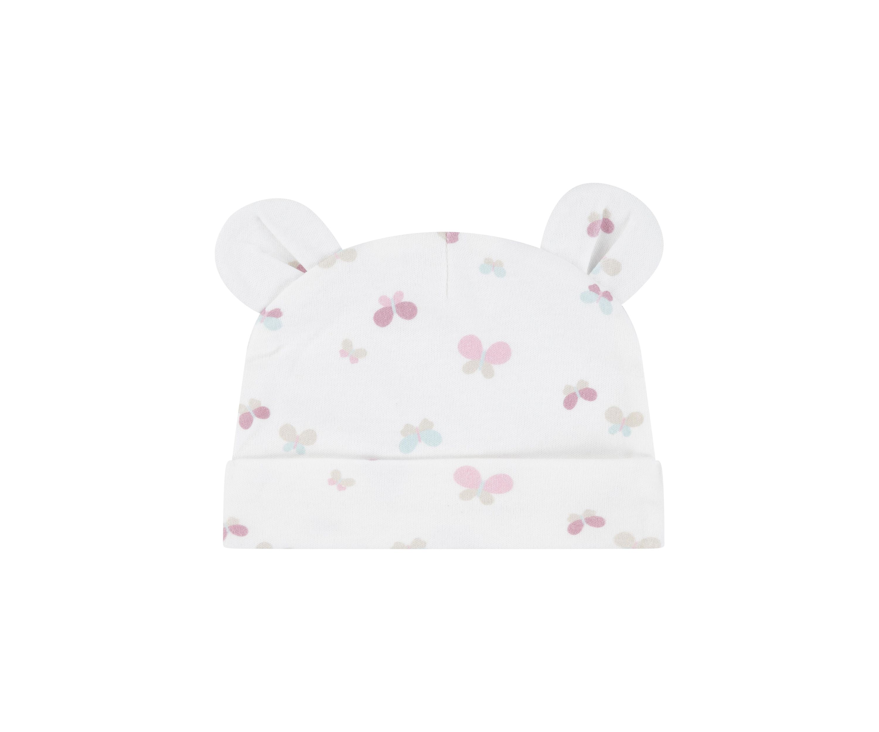 Baby Girls 3 Piece Top and Pants Set with Hat