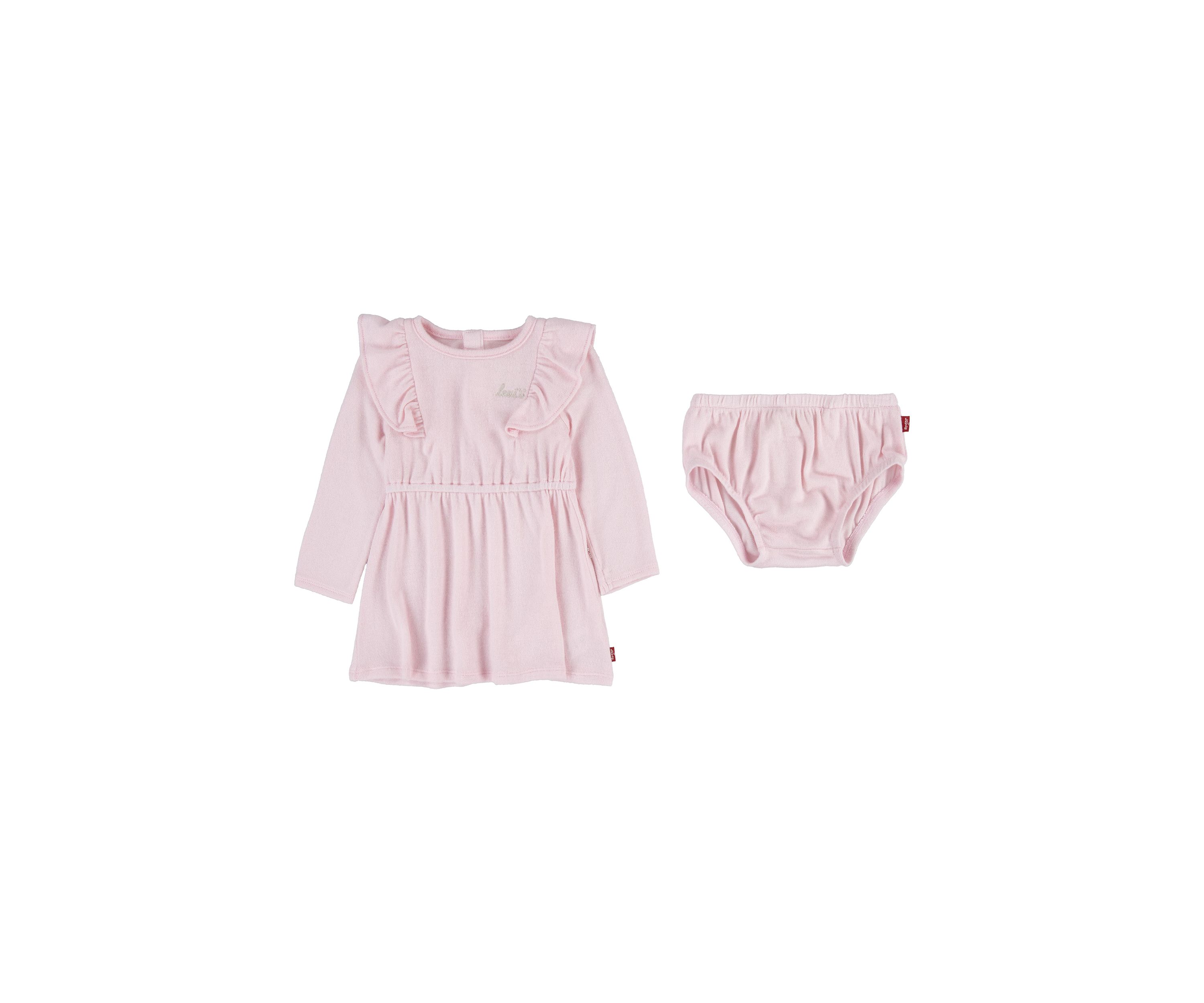 Baby Girls Hacci Knit Dress and Bloomers
