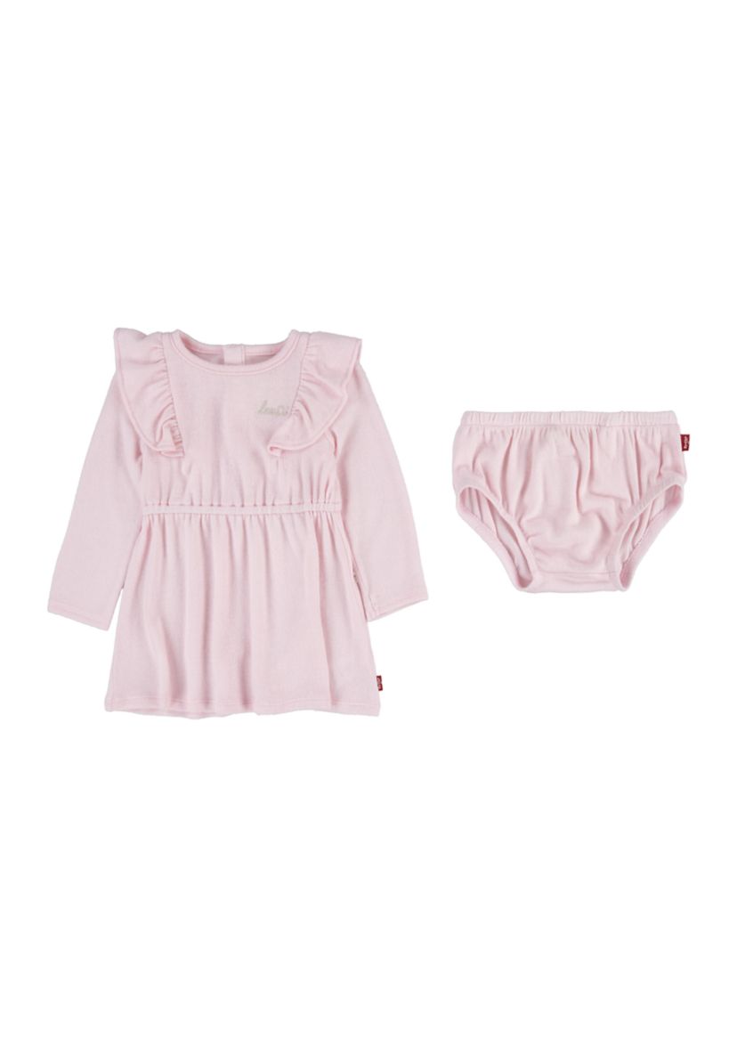 Baby Girls Hacci Knit Dress and Bloomers