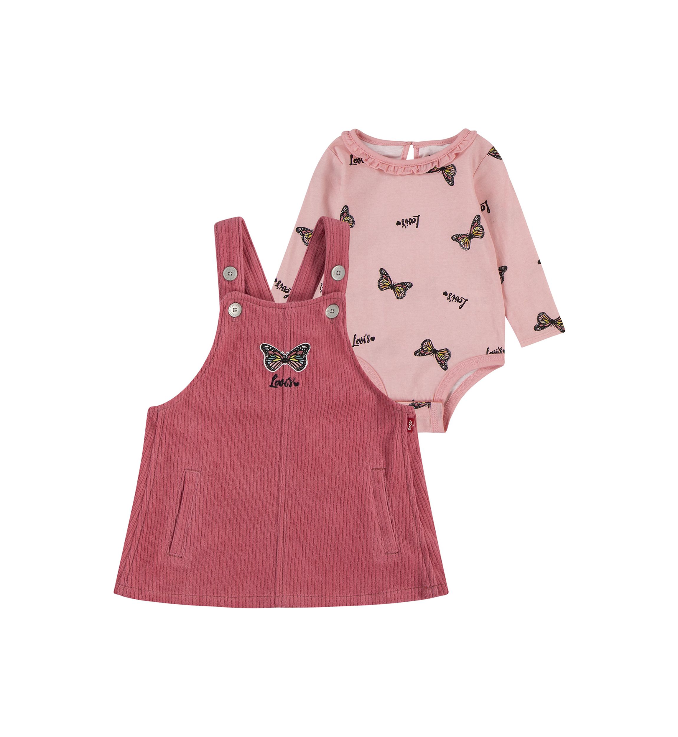 Baby Girls Cordurory Butterfly Skirtall Set