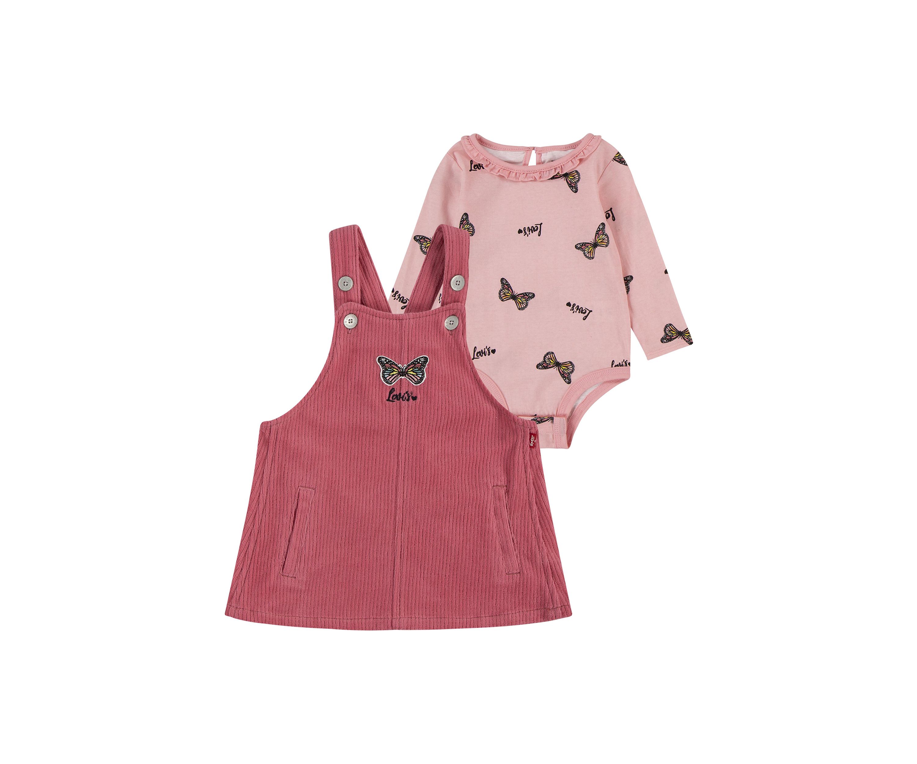 Baby Girls Cordurory Butterfly Skirtall Set