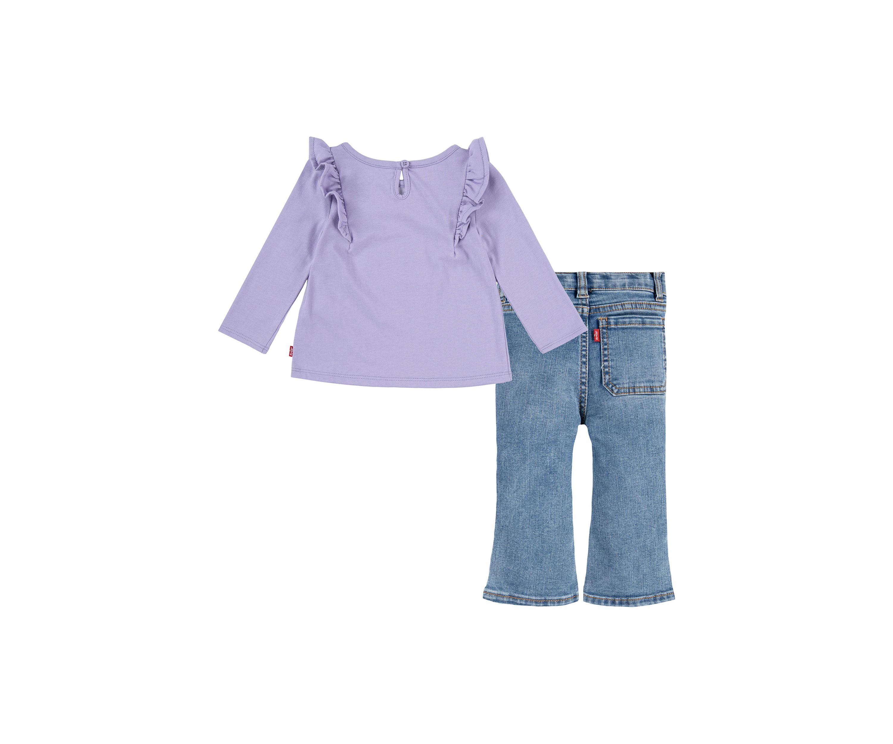 Baby Girls  T-Shirt and Flare Jeans Set