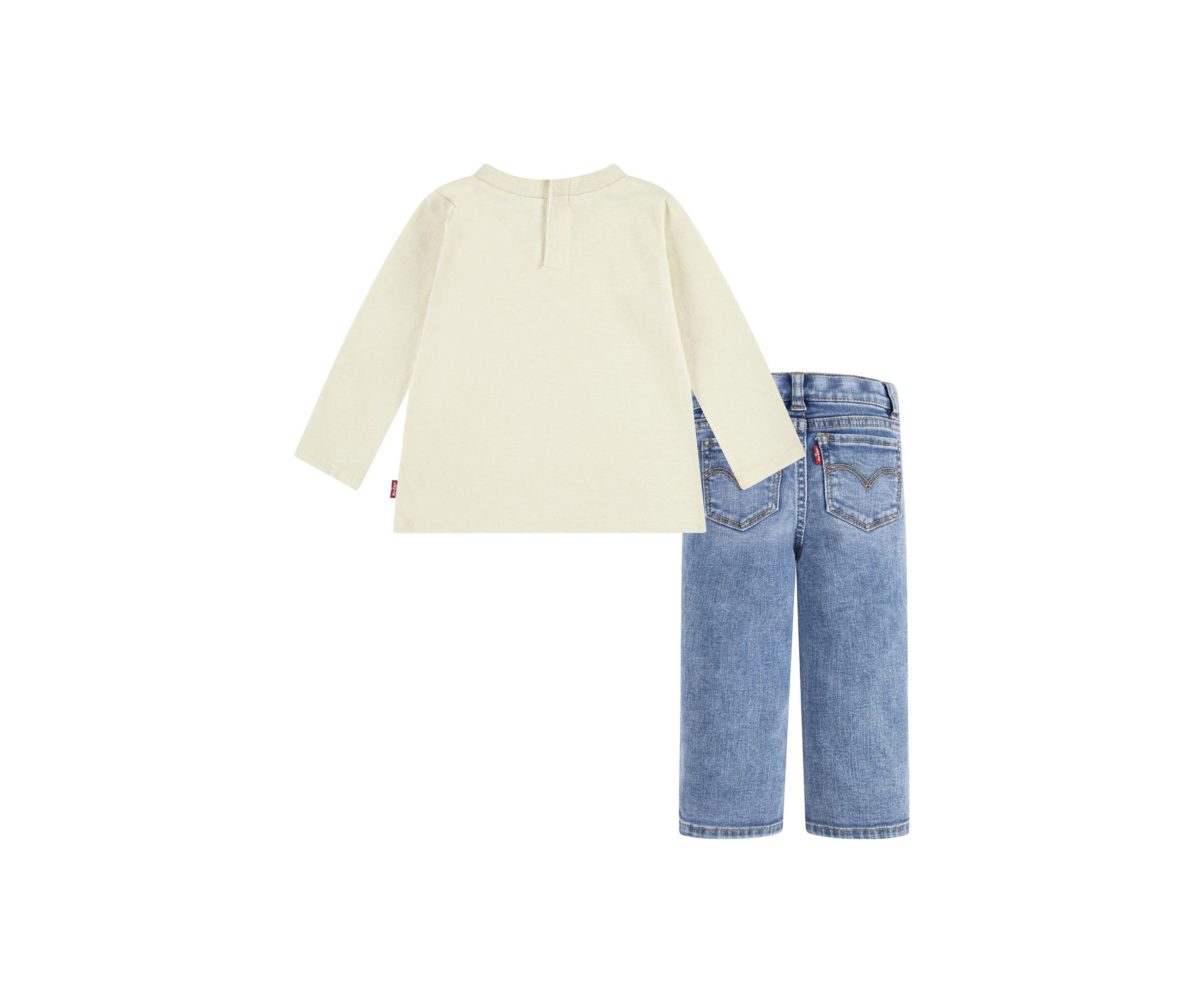 Baby Girls Graphic T-Shirt and Jeans Set