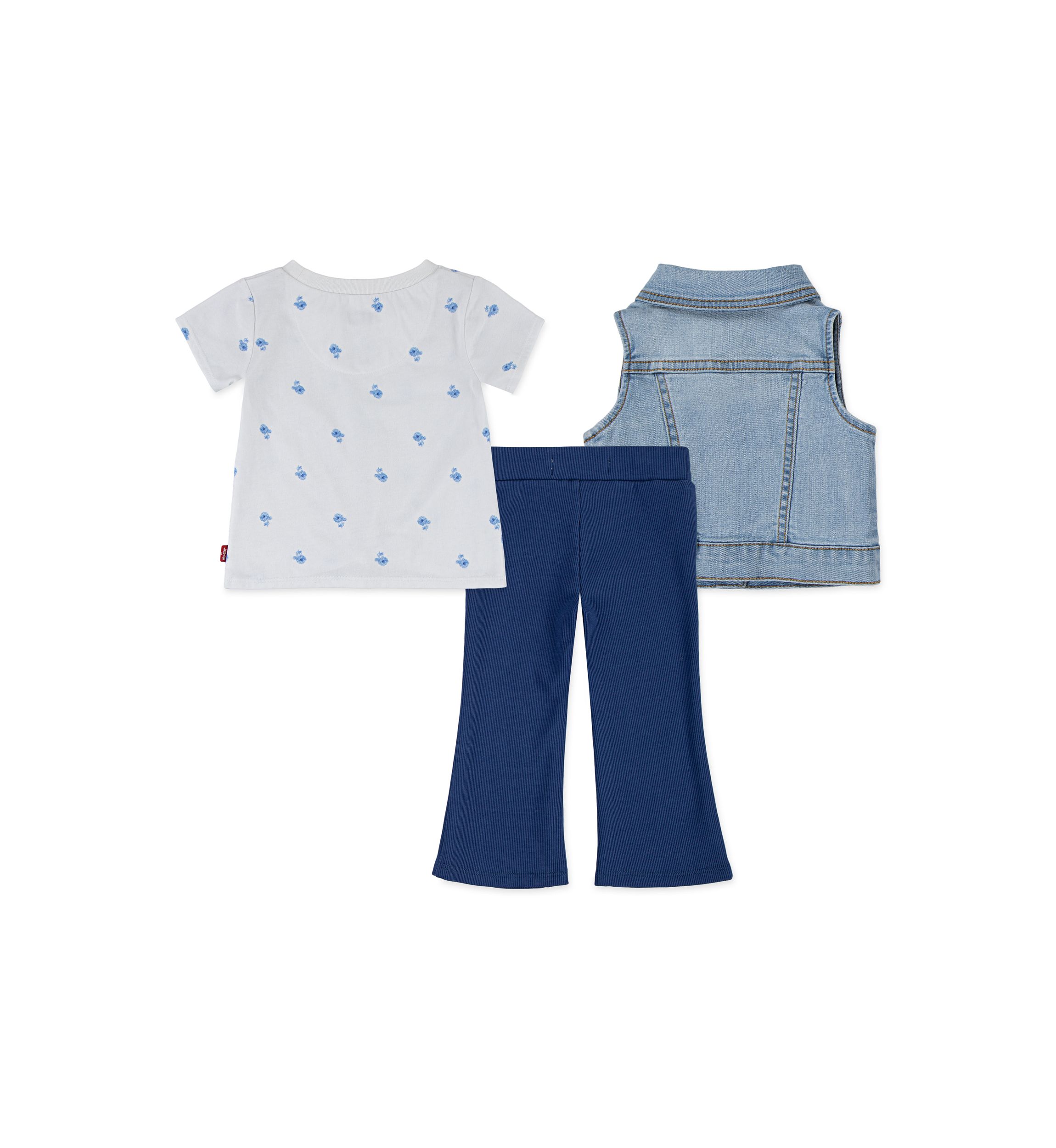 Baby Girls 3-Piece Vest Set 
