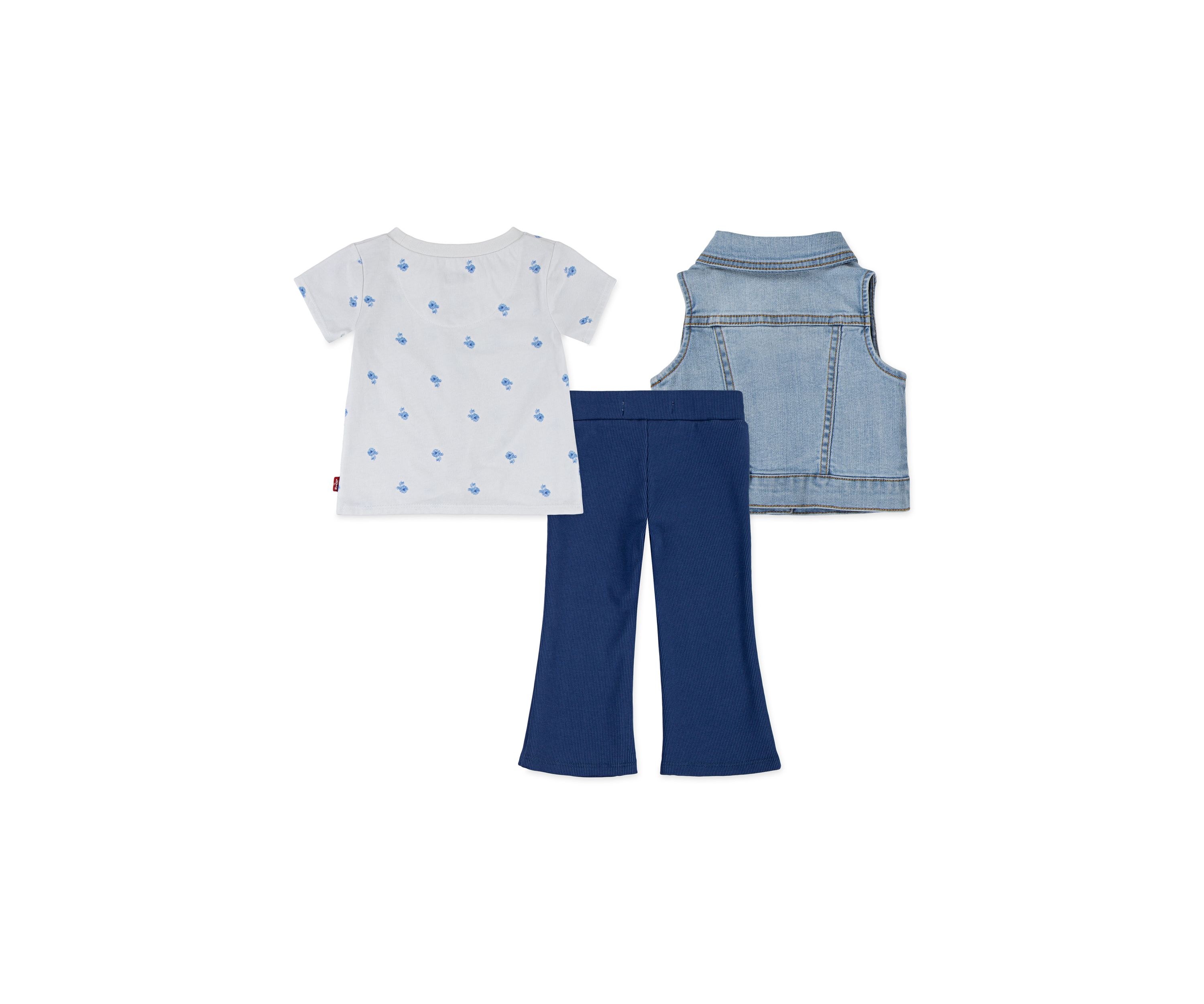 Baby Girls 3-Piece Vest Set 