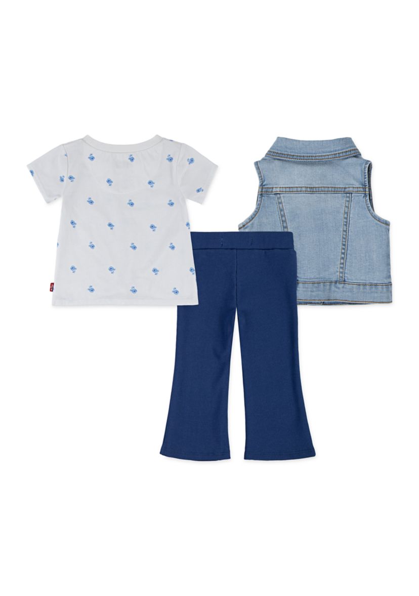 Baby Girls 3-Piece Vest Set 